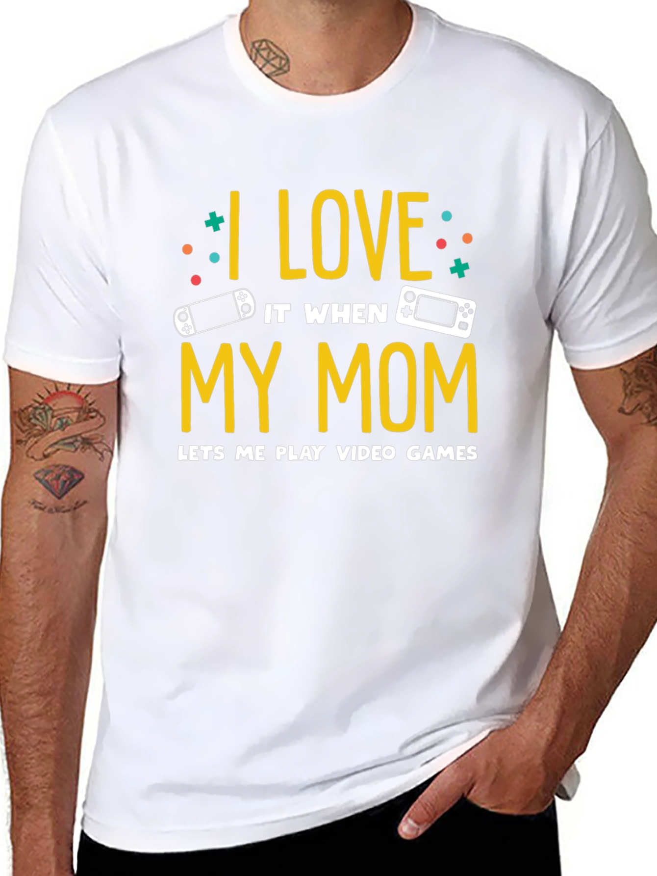 I Love My Mom Video Game T-Shirt