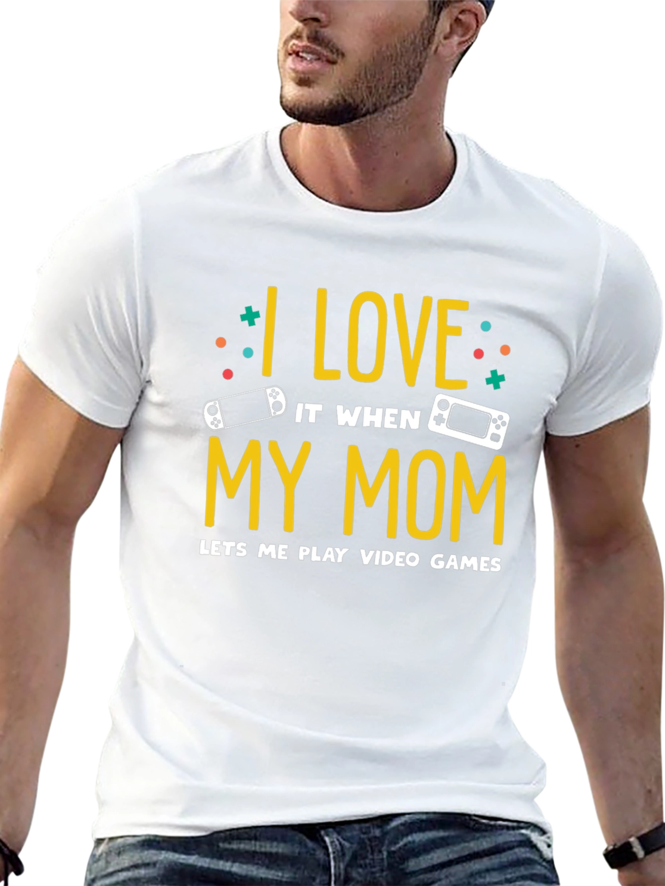 I Love My Mom Video Game T-Shirt