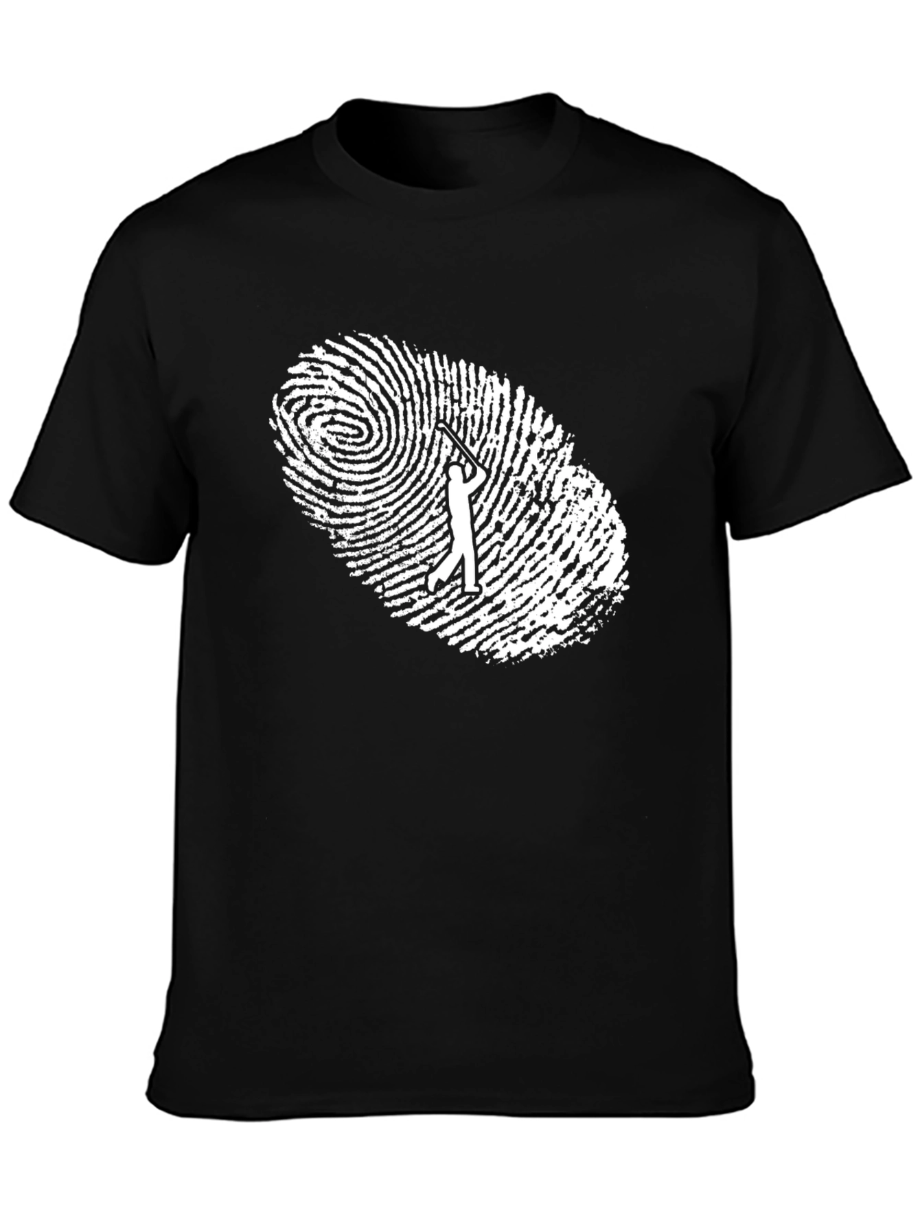 Golf Fingerprint T-Shirt - Unique Golfer Gift Tee