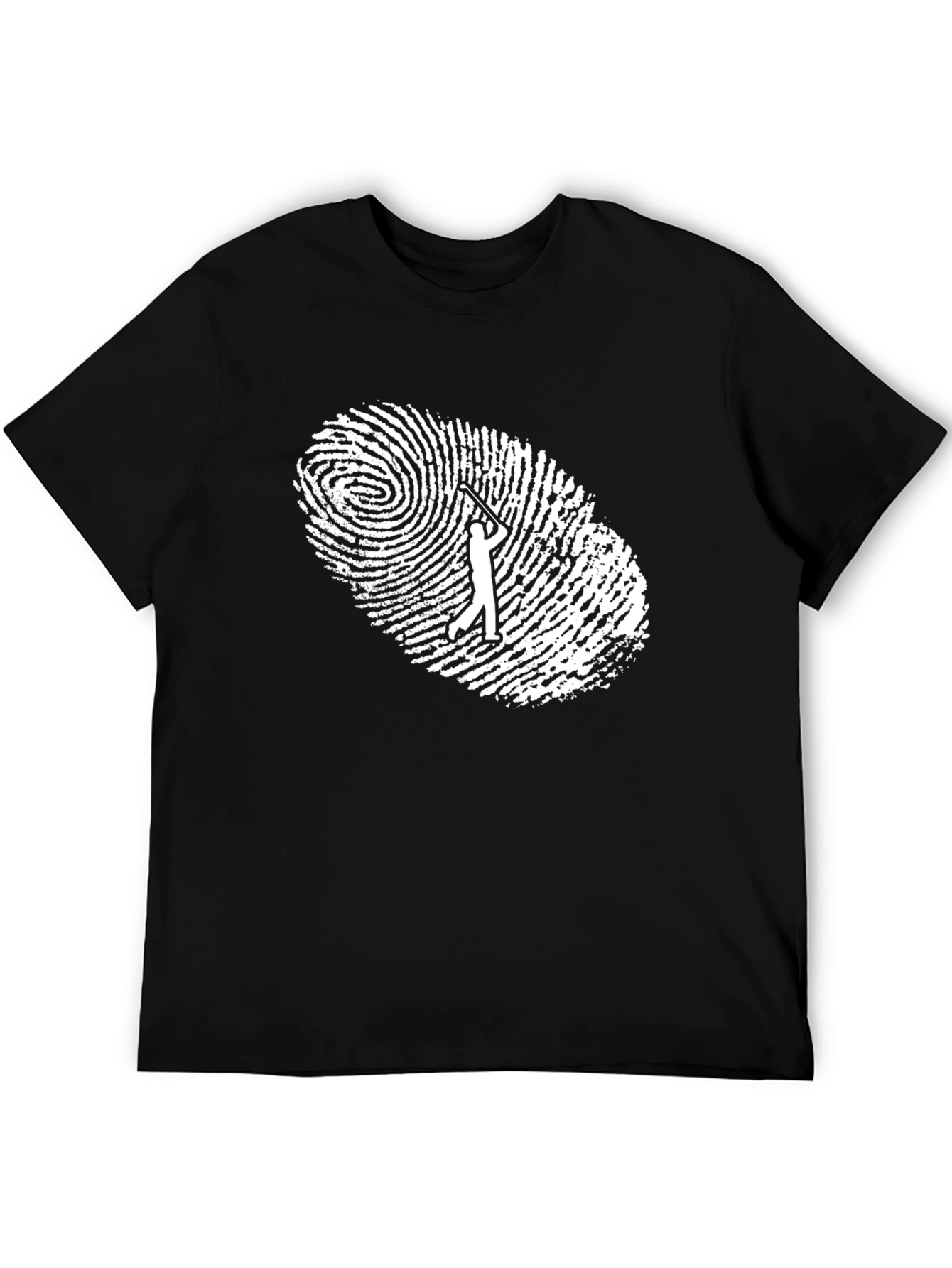Golf Fingerprint T-Shirt - Unique Golfer Gift Tee