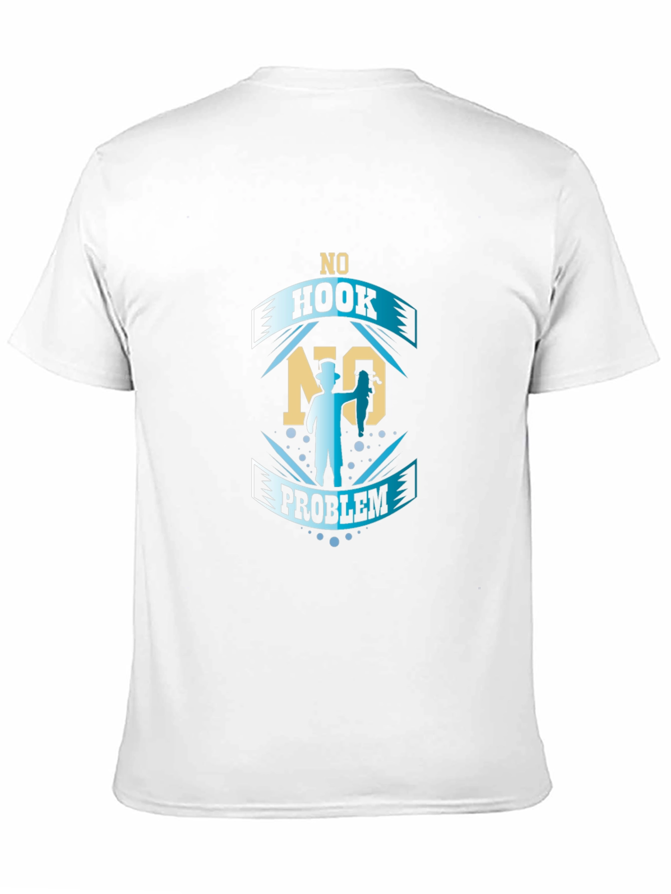 No Hook No Problem Fishing Graphic T-Shirt