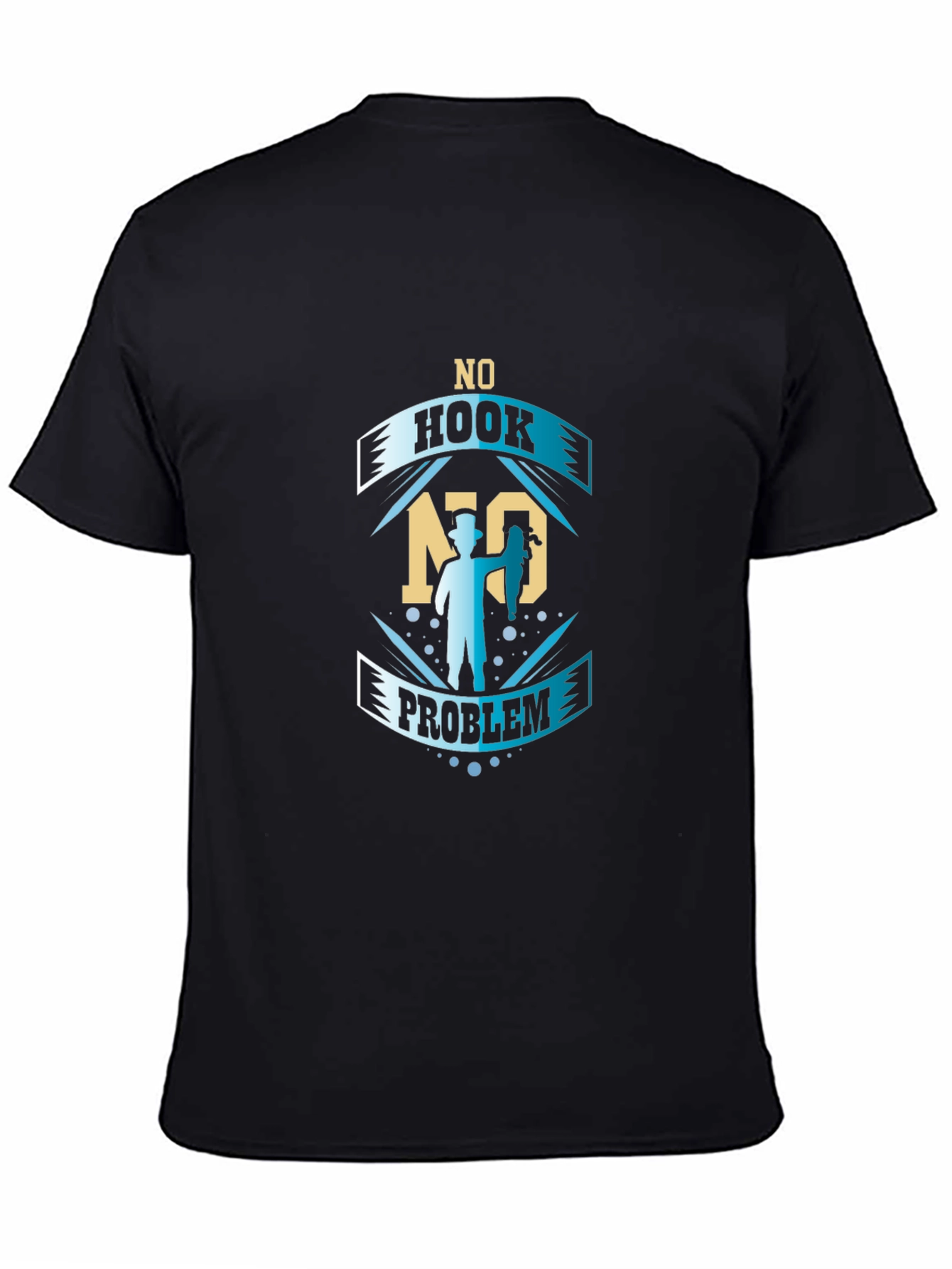 No Hook No Problem Fishing Graphic T-Shirt