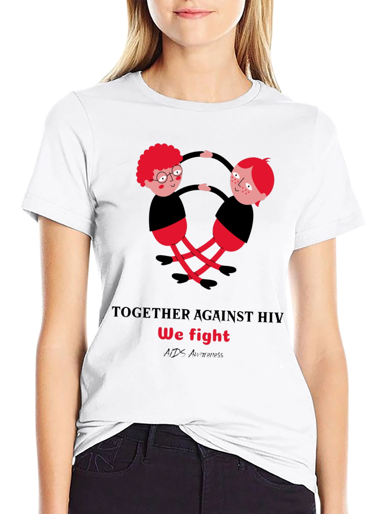 HIV Awareness T-Shirt - Together We Fight