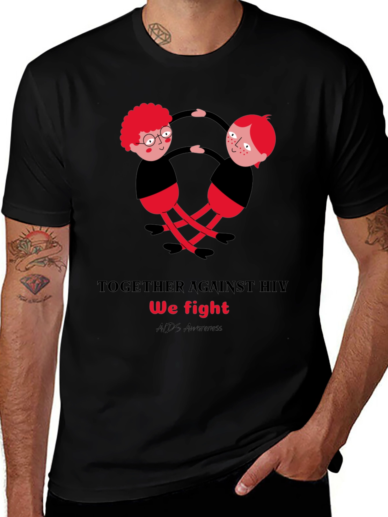 HIV Awareness T-Shirt - Together We Fight