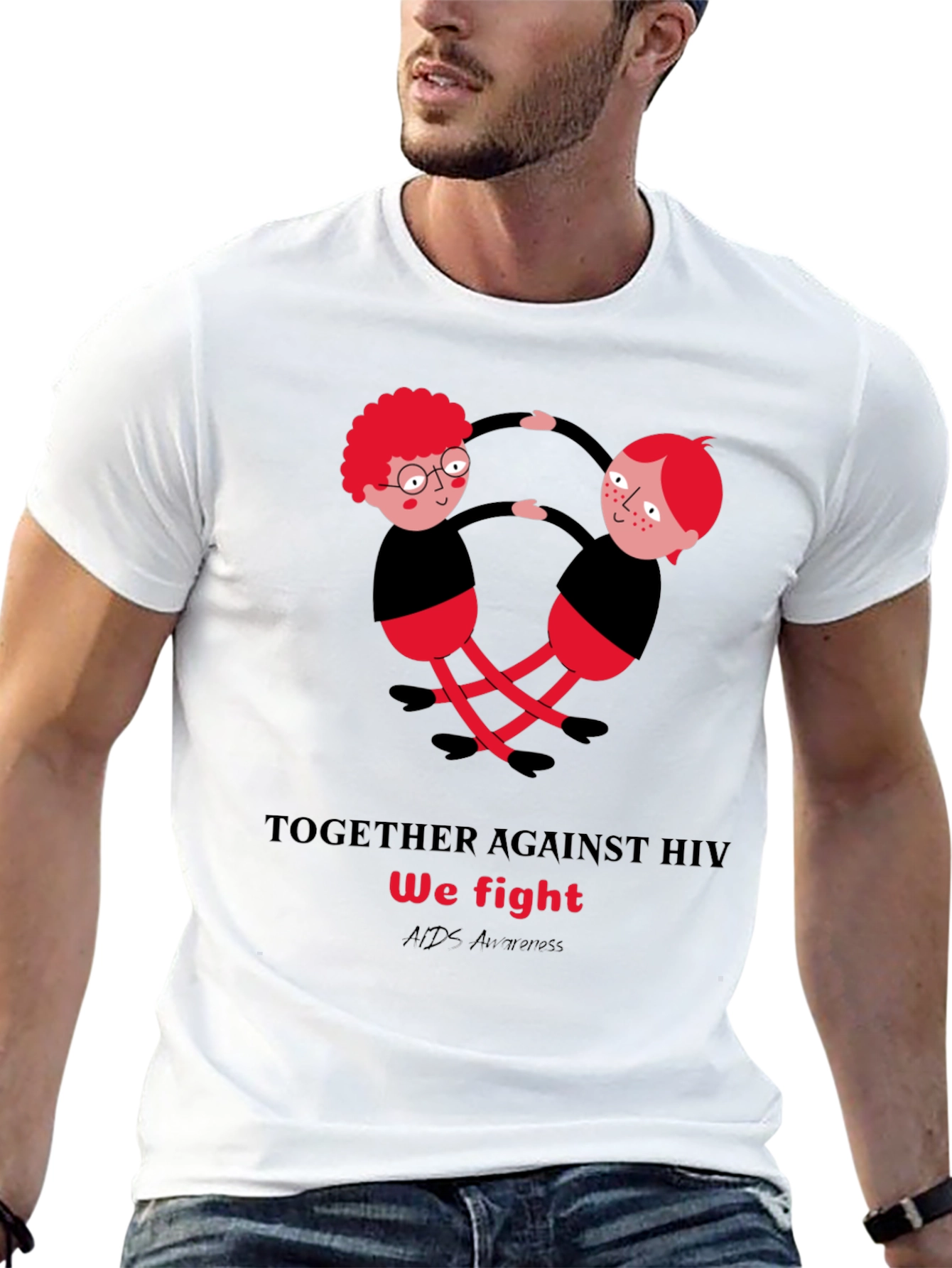 HIV Awareness T-Shirt - Together We Fight