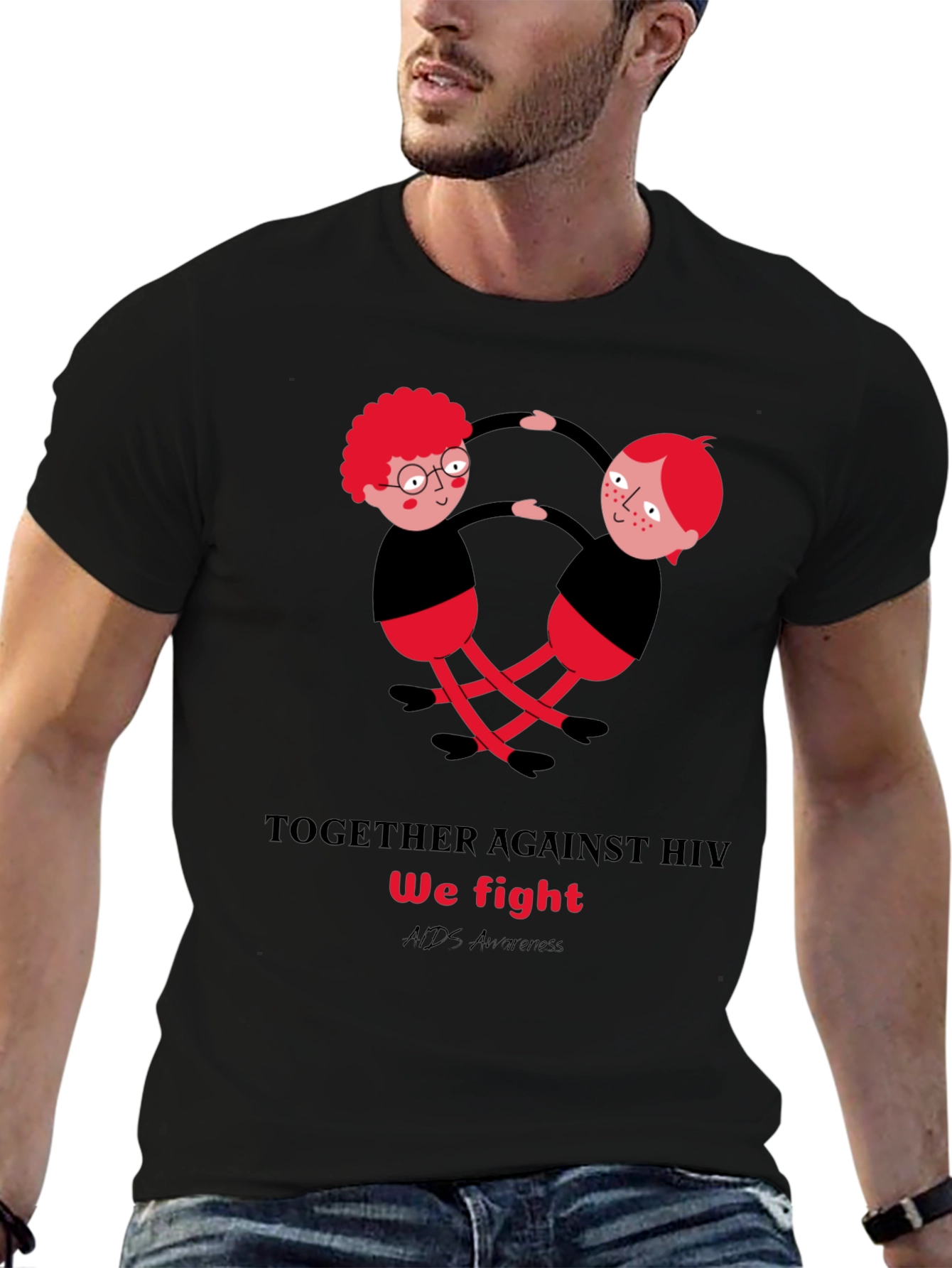 HIV Awareness T-Shirt - Together We Fight