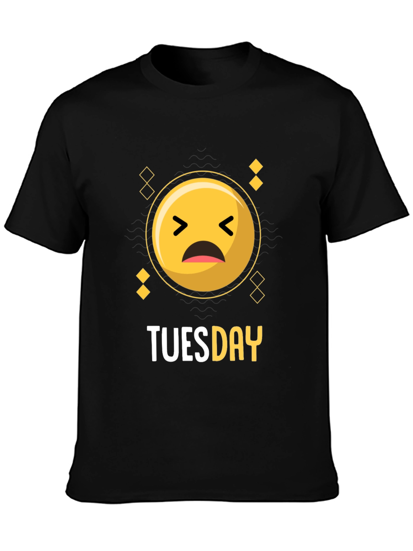 Tuesday Sad Emoji Graphic Tee - Comfort Fit