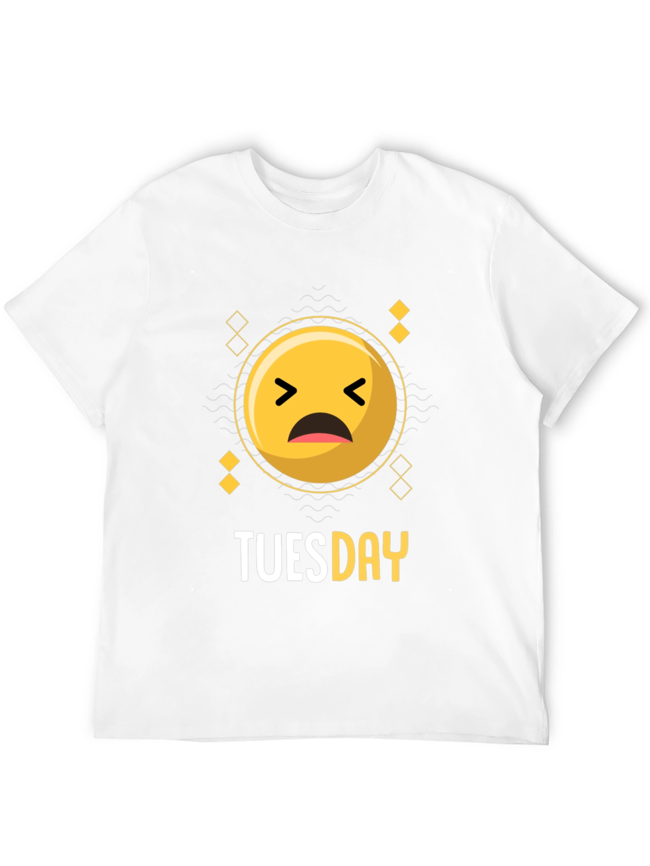 Tuesday Sad Emoji Graphic Tee - Comfort Fit