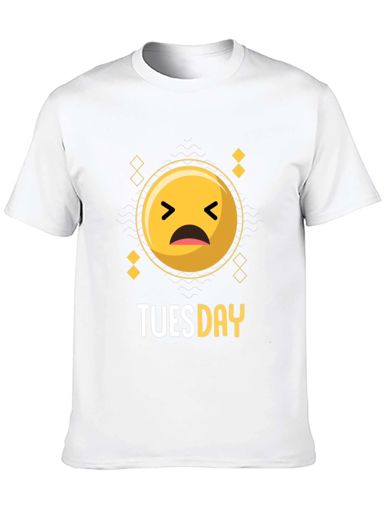 Tuesday Sad Emoji Graphic Tee - Comfort Fit