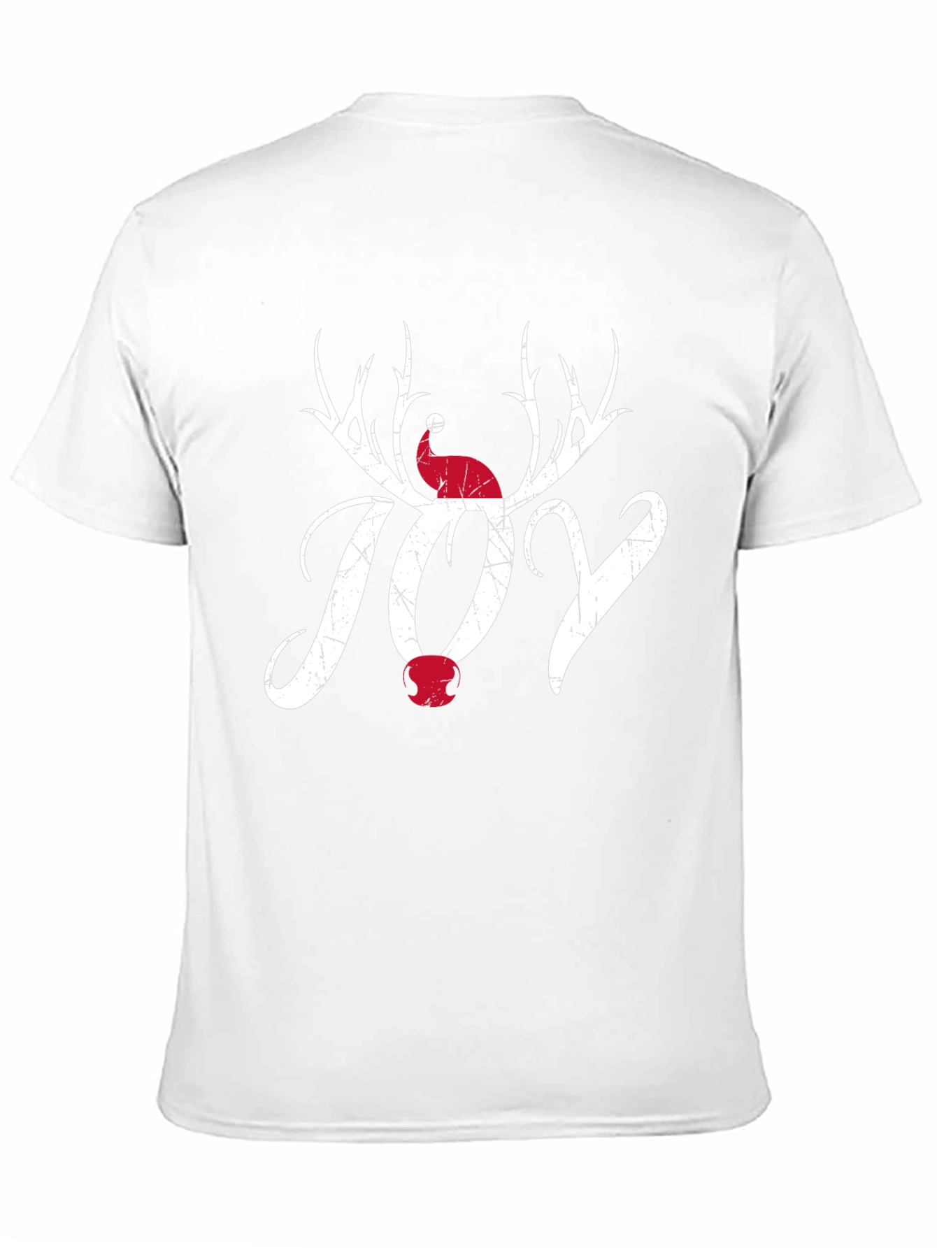 Holiday Joy T-Shirt - Christmas Reindeer Antler Santa Hat