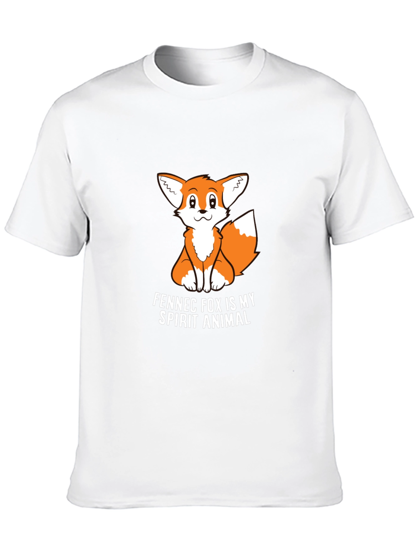 Fennec Fox Spirit Animal Graphic Tee - Black