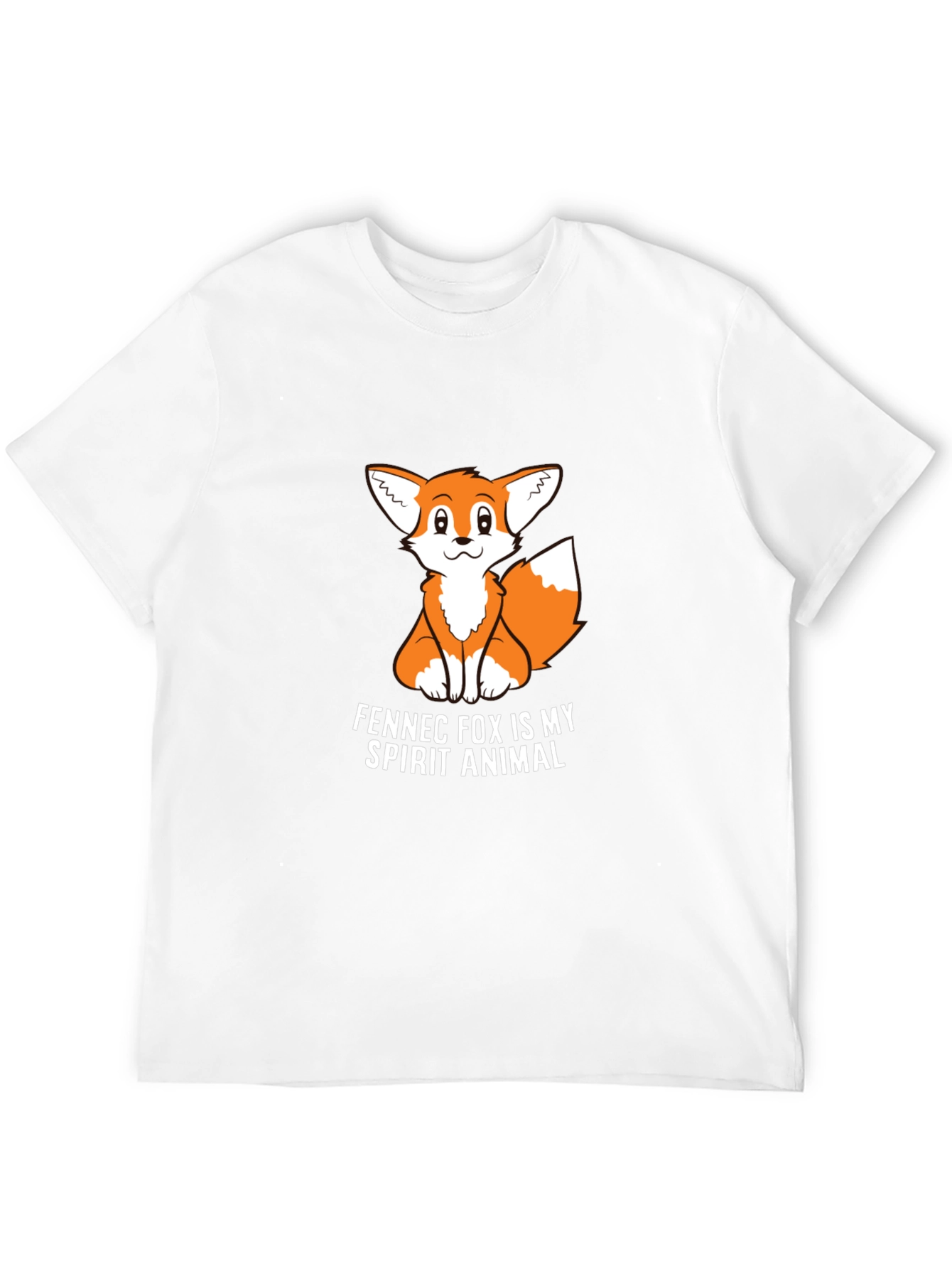 Fennec Fox Spirit Animal Graphic Tee - Black