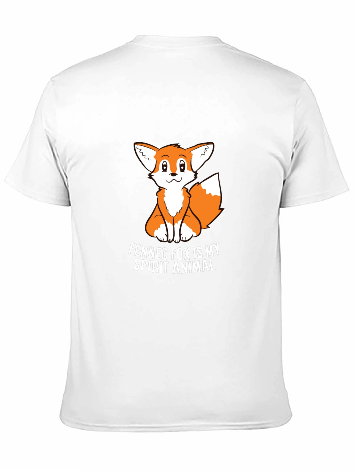 Fennec Fox Spirit Animal Graphic Tee - Black