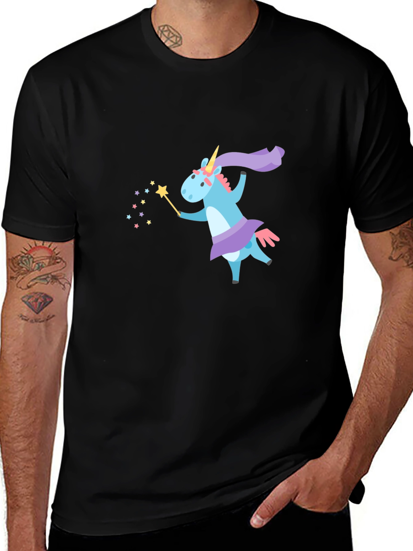 Unicorn Magic Black T-Shirt