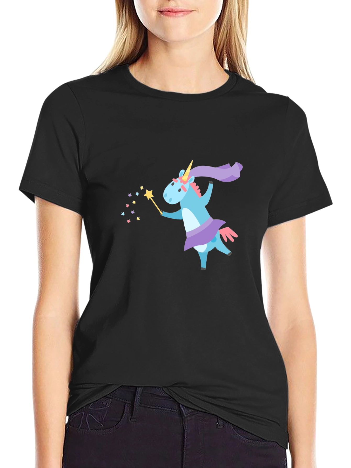 Unicorn Magic Black T-Shirt