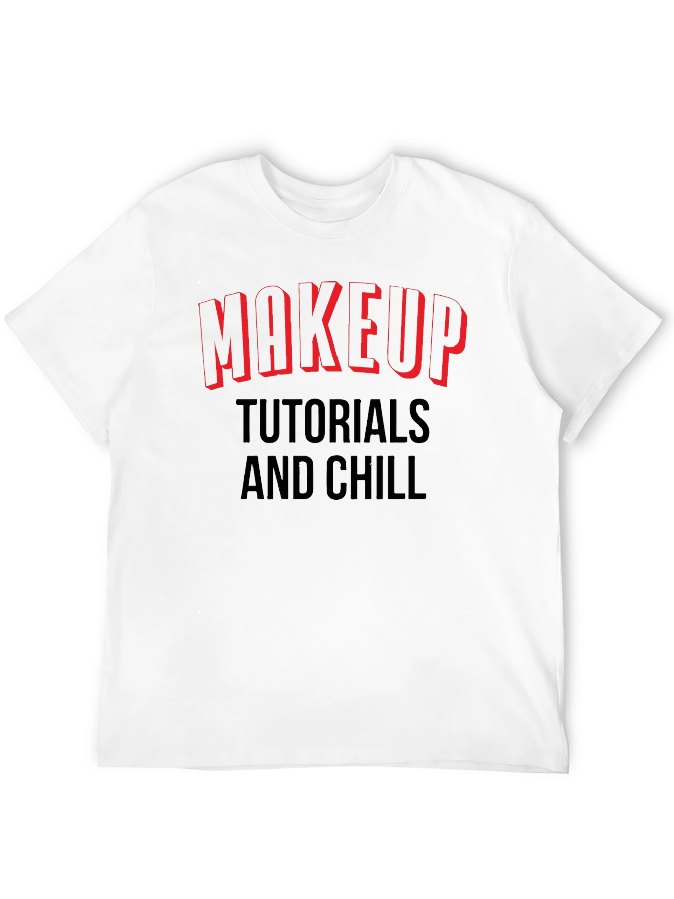 Makeup Tutorials & Chill Black Graphic Tee