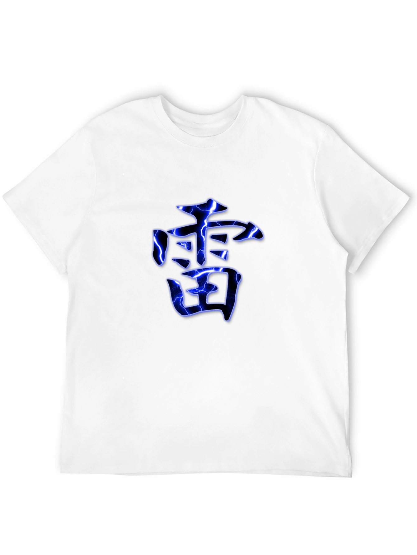 Electric Kanji Graphic Black T-Shirt
