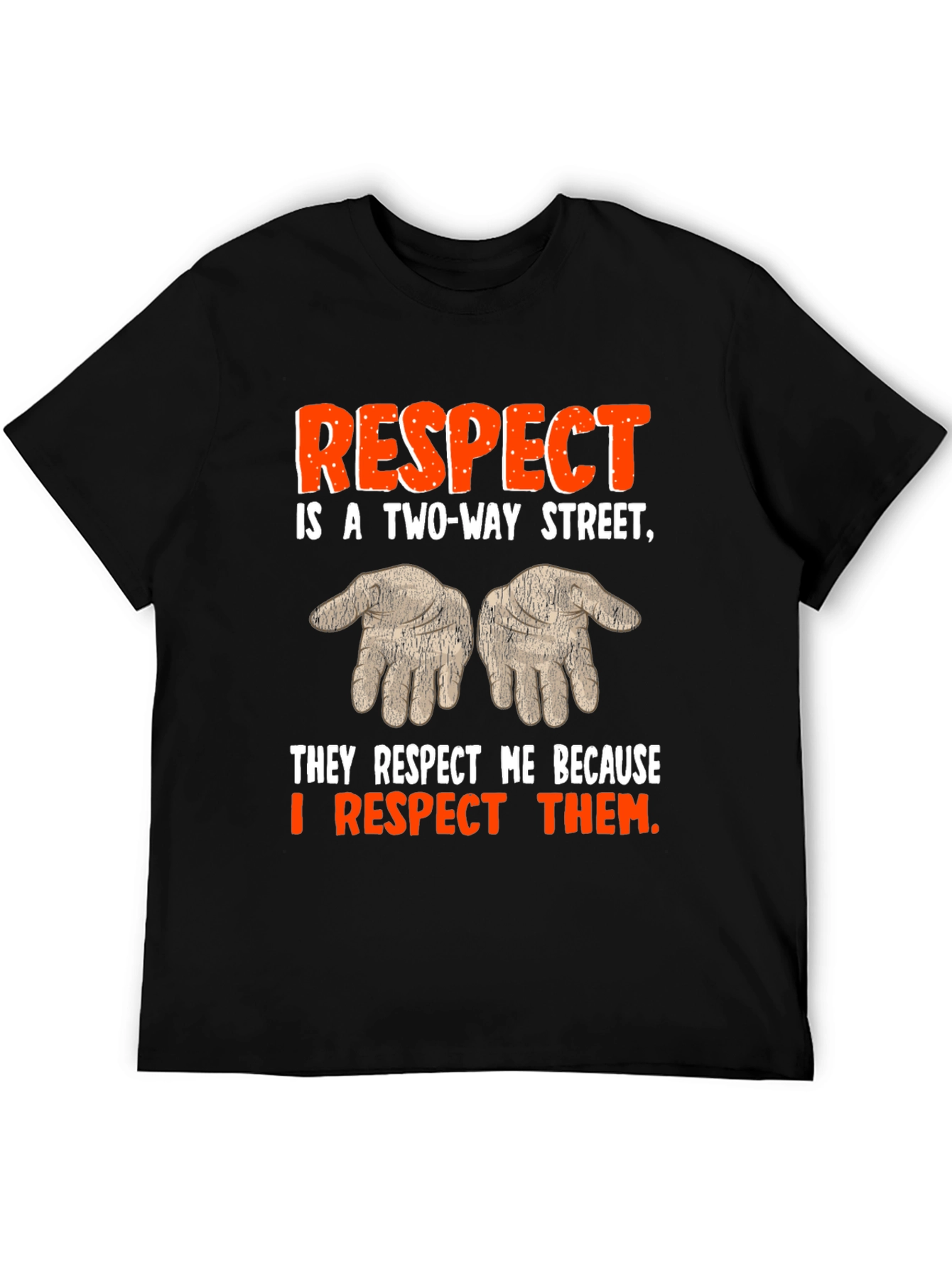 Respect Two-Way Street Graphic T-Shirt
