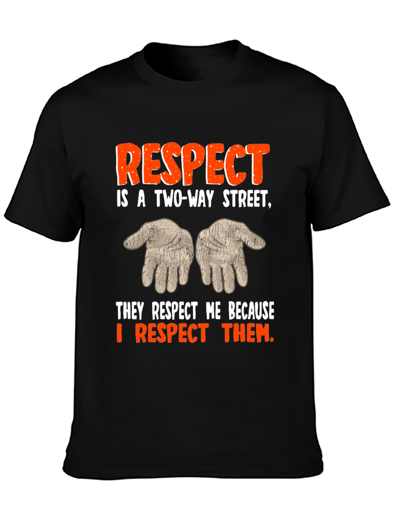 Respect Two-Way Street Graphic T-Shirt