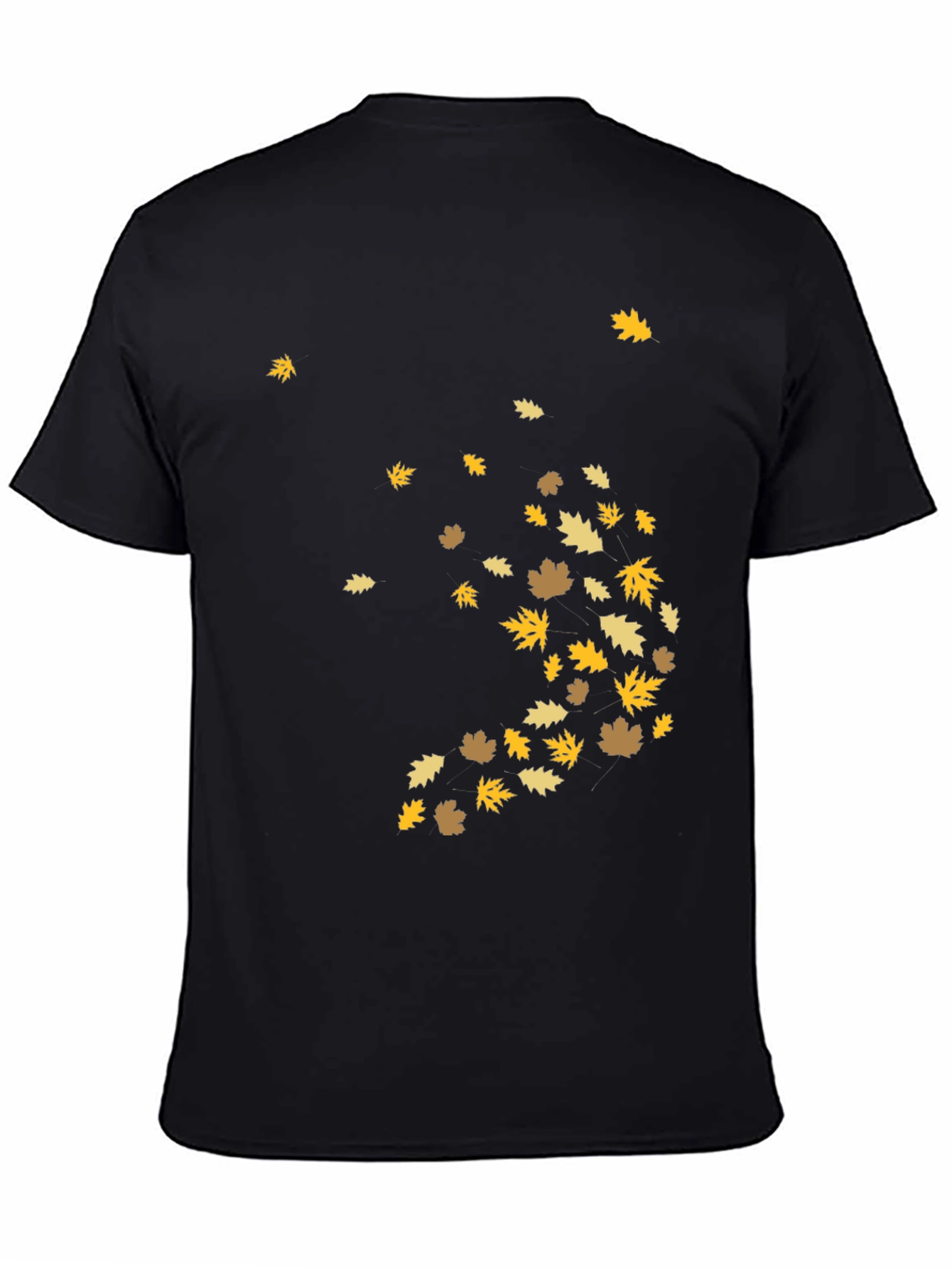 Autumn Leaves Graphic Tee - Black