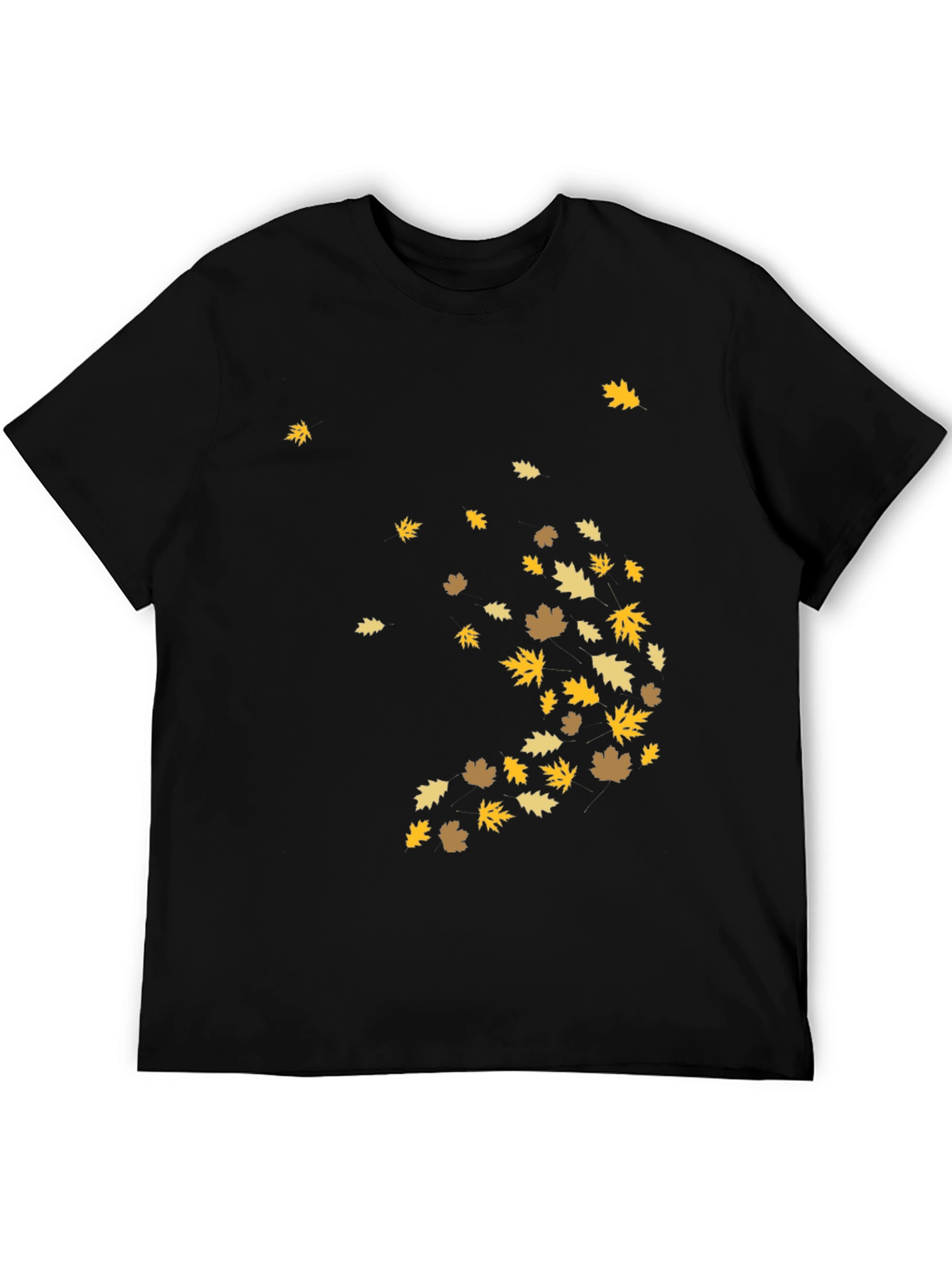 Autumn Leaves Graphic Tee - Black