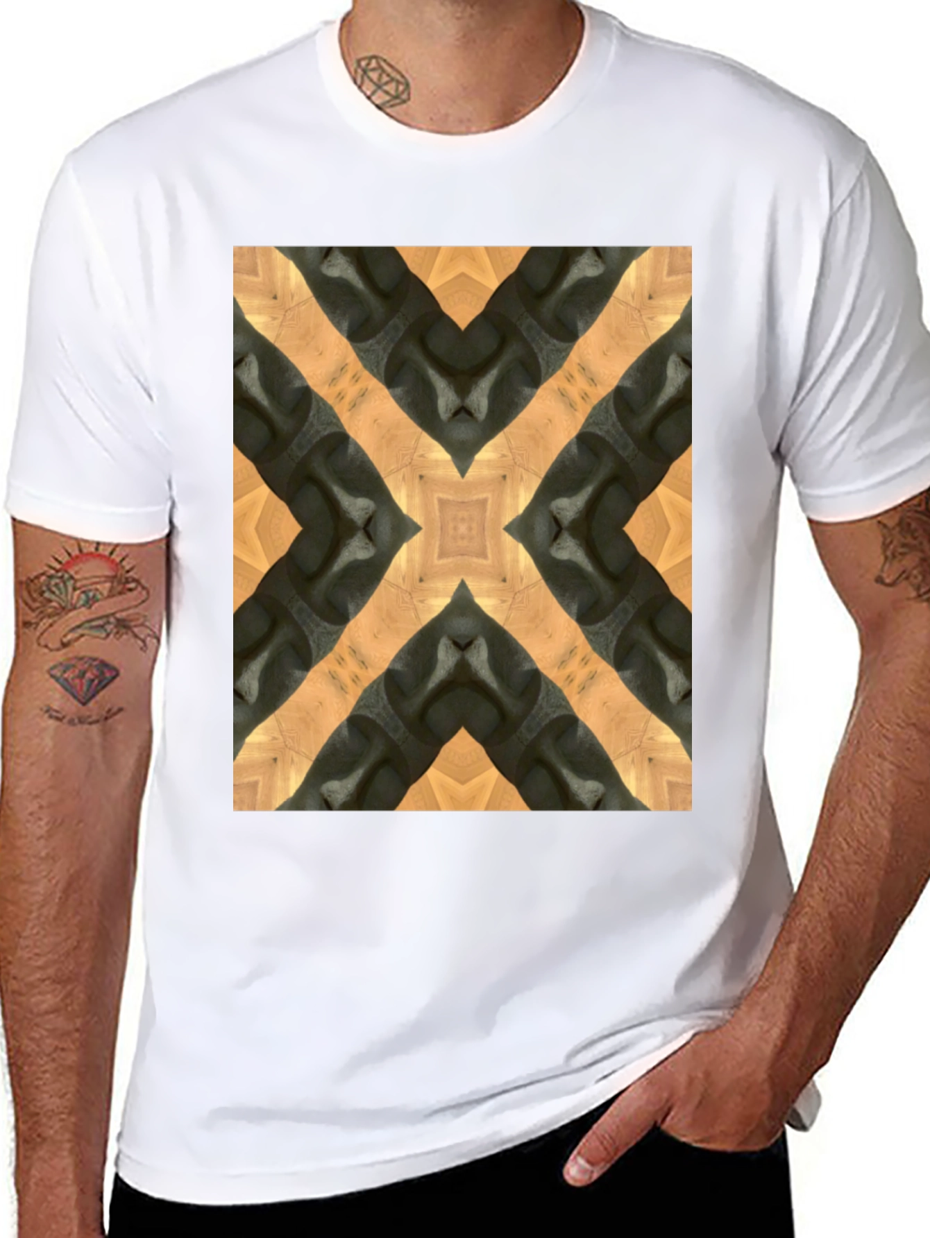 Abstract Kaleidoscope Pattern T-Shirt