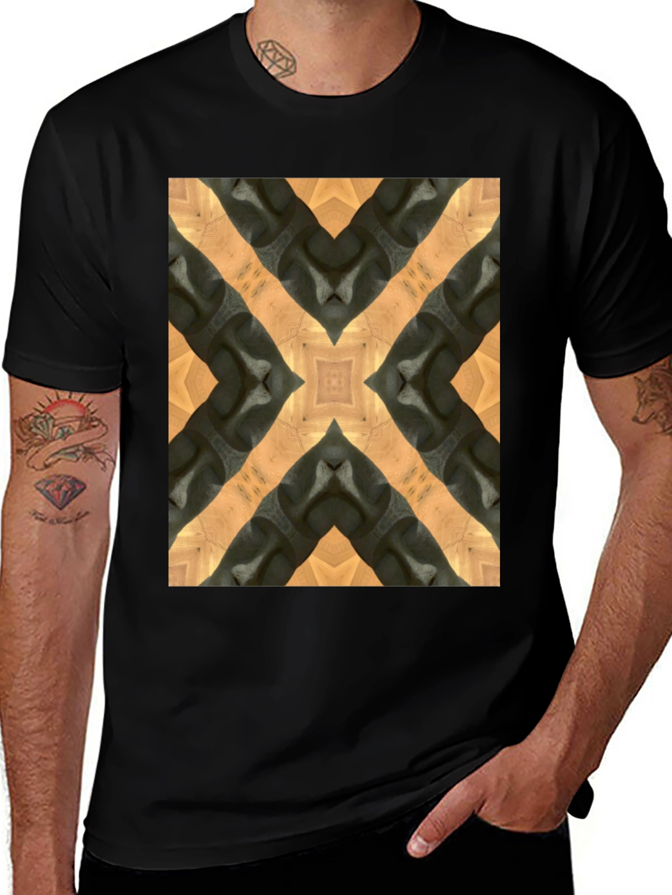 Abstract Kaleidoscope Pattern T-Shirt