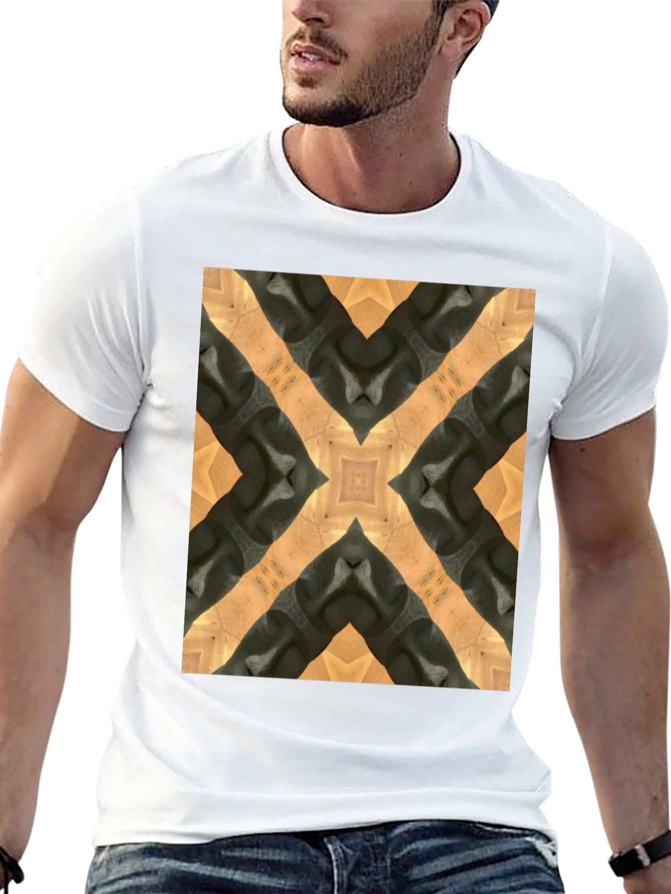 Abstract Kaleidoscope Pattern T-Shirt