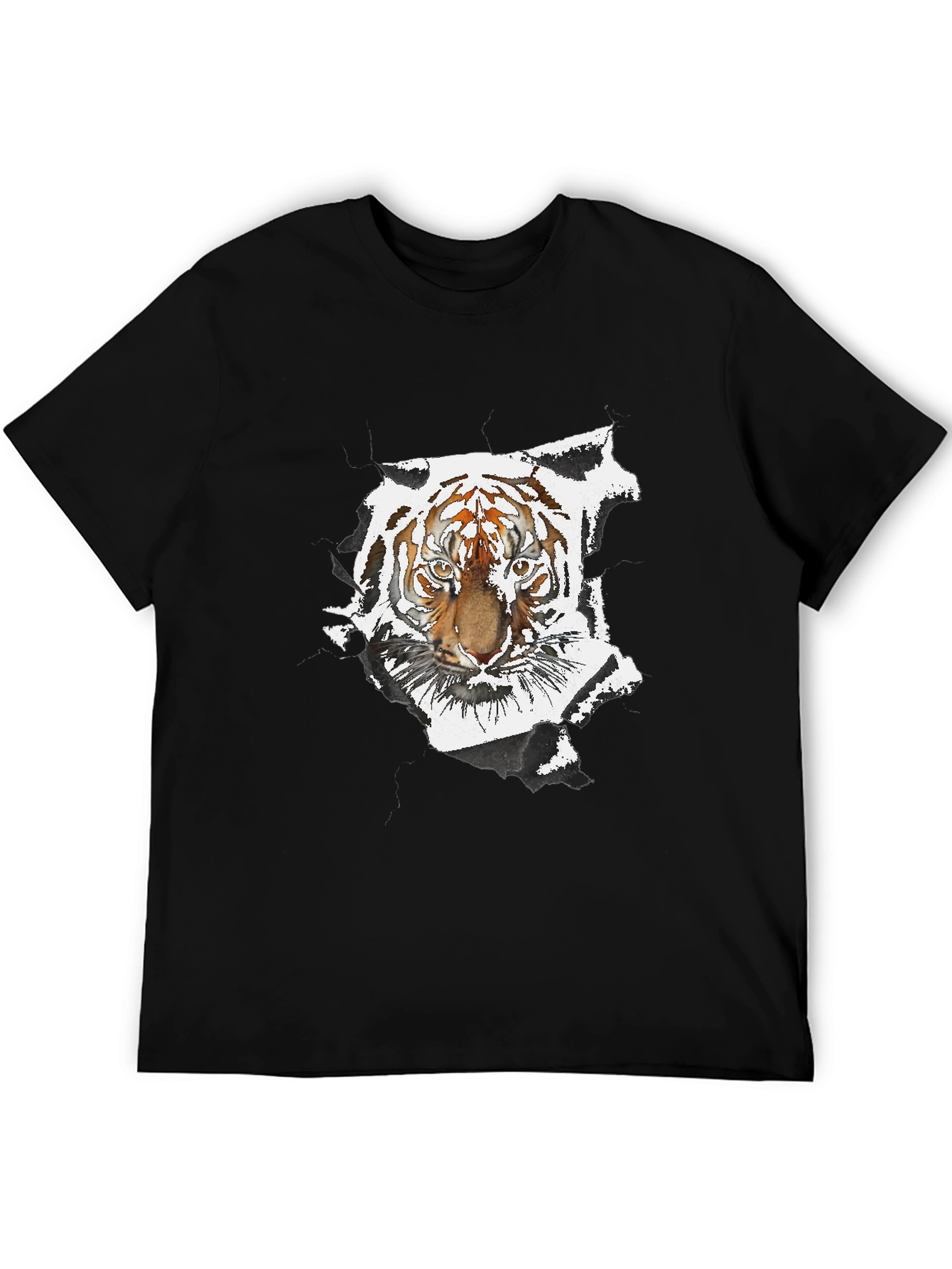Tiger Graphic Black T-Shirt
