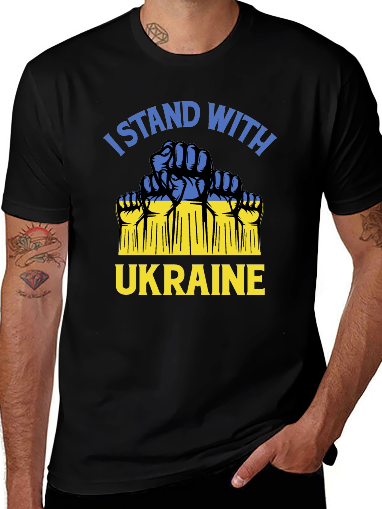 I Stand With Ukraine Support T-Shirt