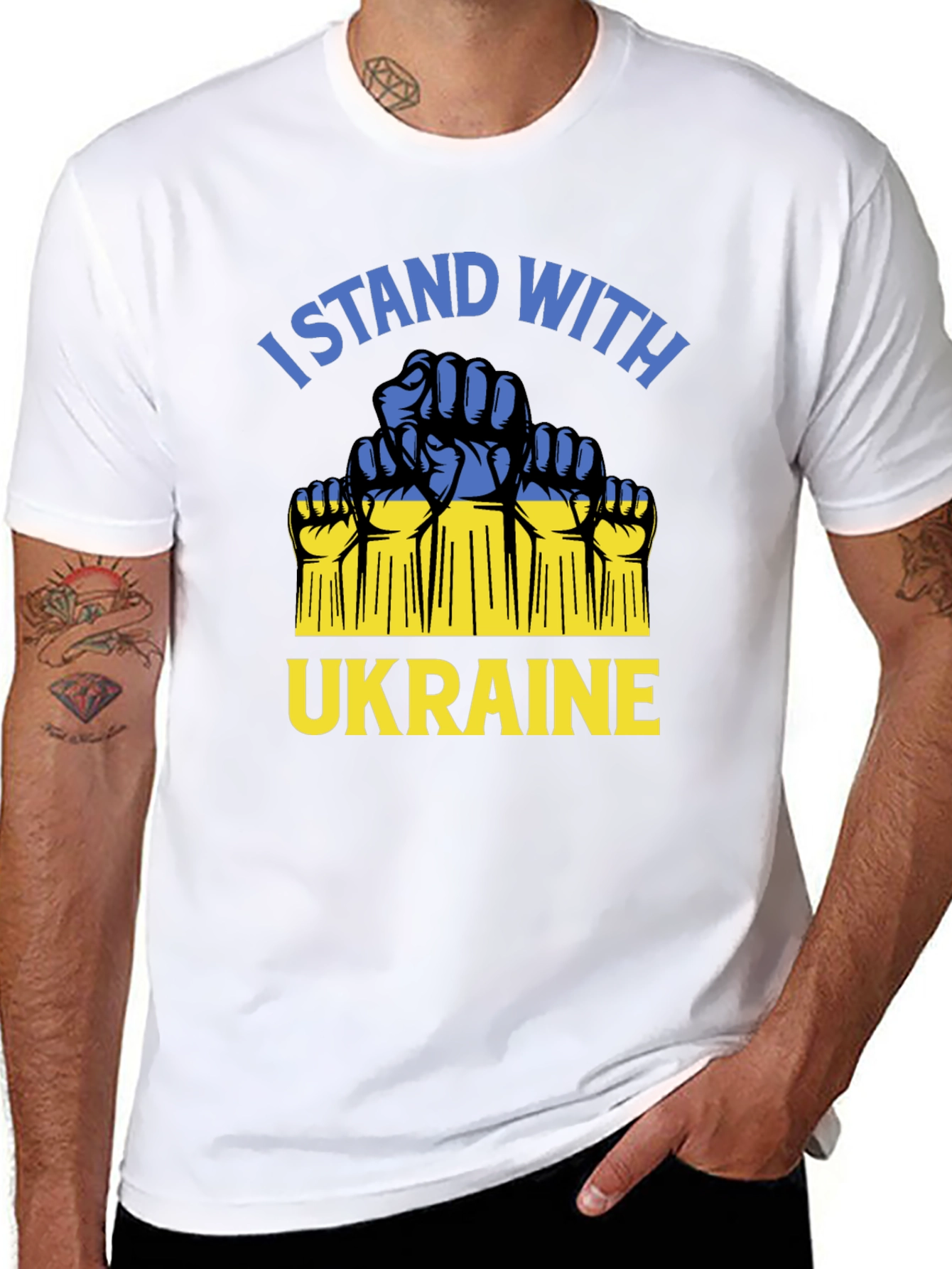 I Stand With Ukraine Support T-Shirt
