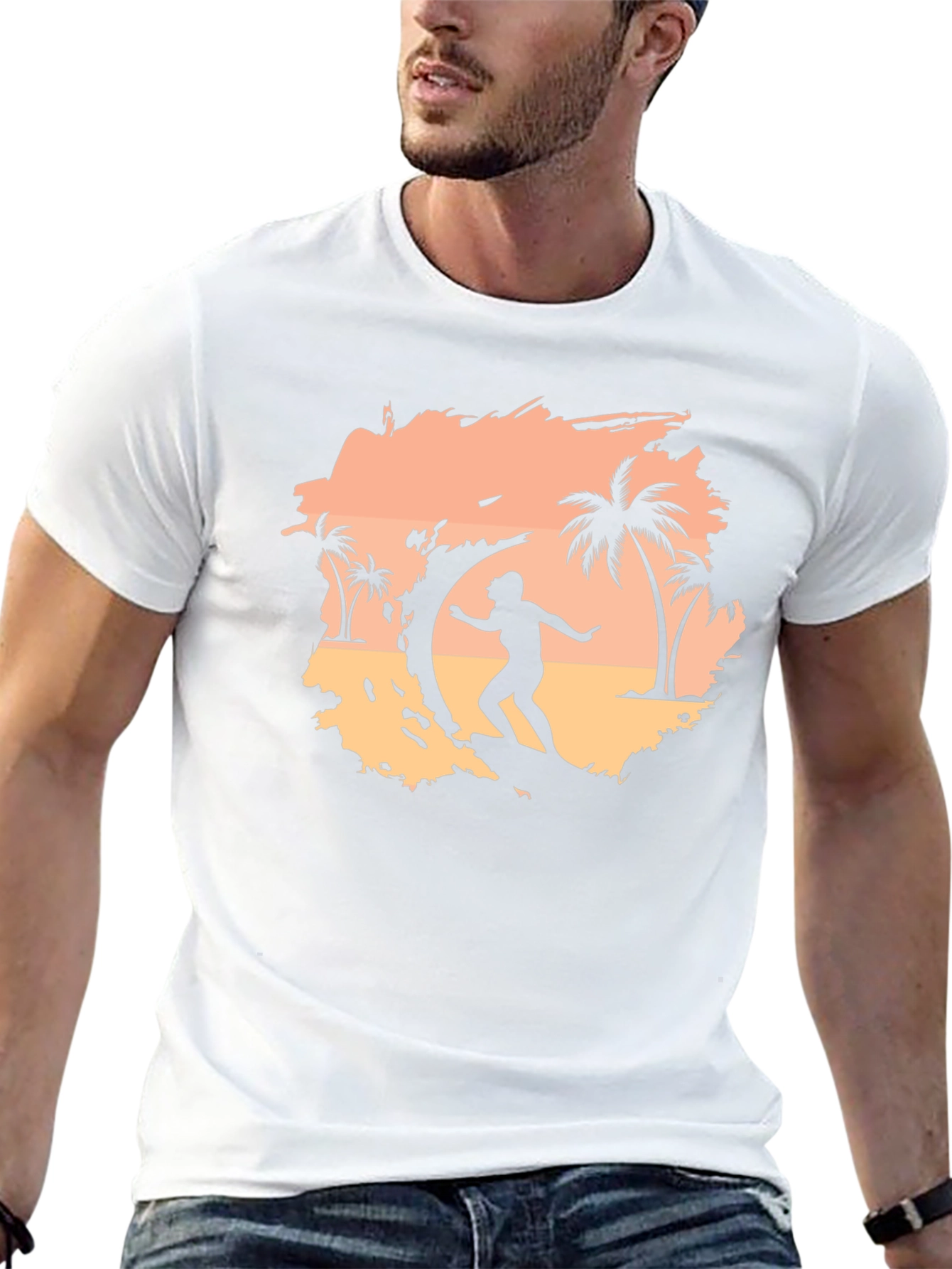 Surfer Graphic Tee - Mens Black T-Shirt
