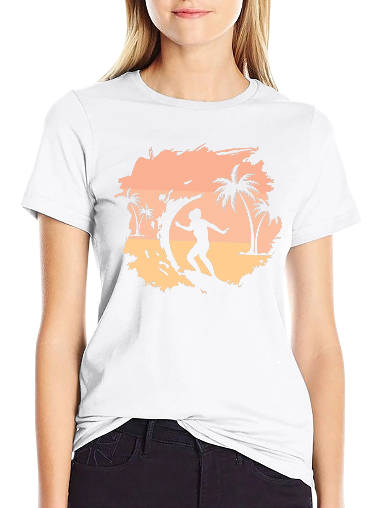 Surfer Graphic Tee - Mens Black T-Shirt
