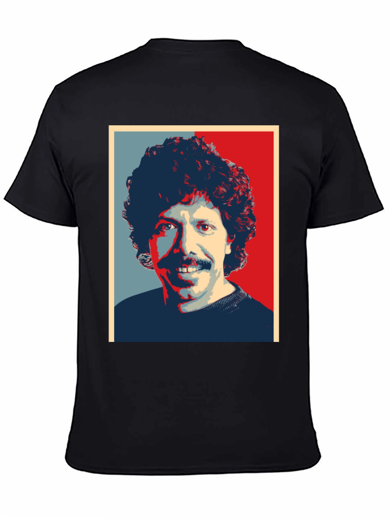 Retro Portrait Graphic Tee - Mens Black T-Shirt