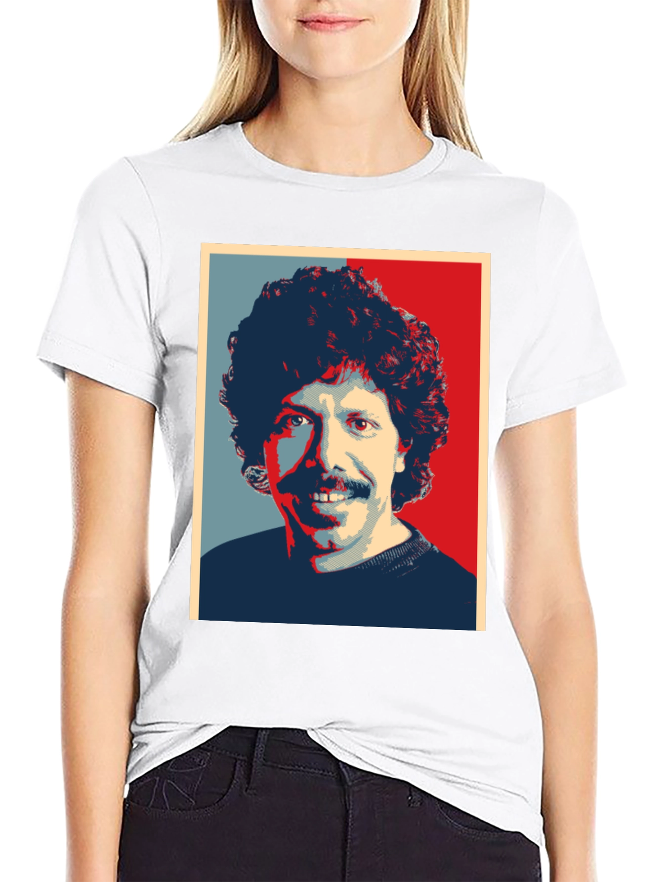 Retro Portrait Graphic Tee - Mens Black T-Shirt