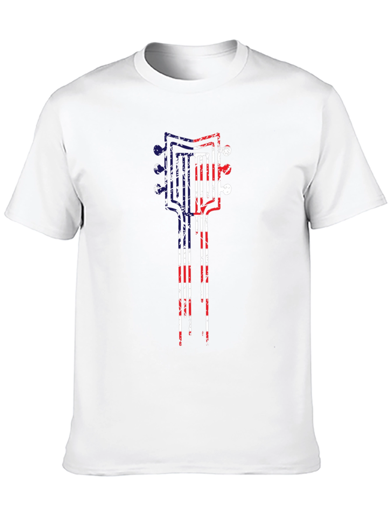 American Flag Guitar T-Shirt
