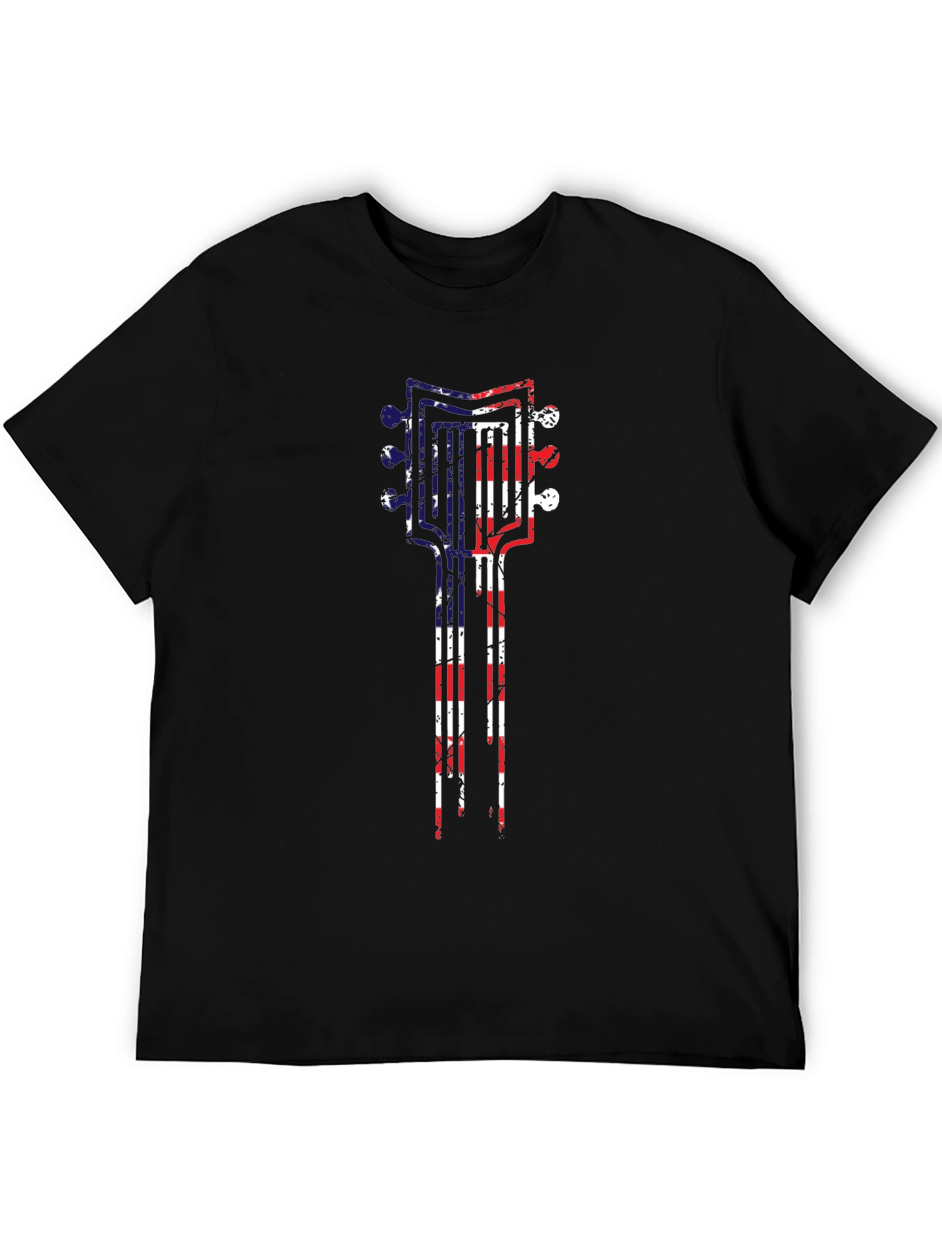 American Flag Guitar T-Shirt