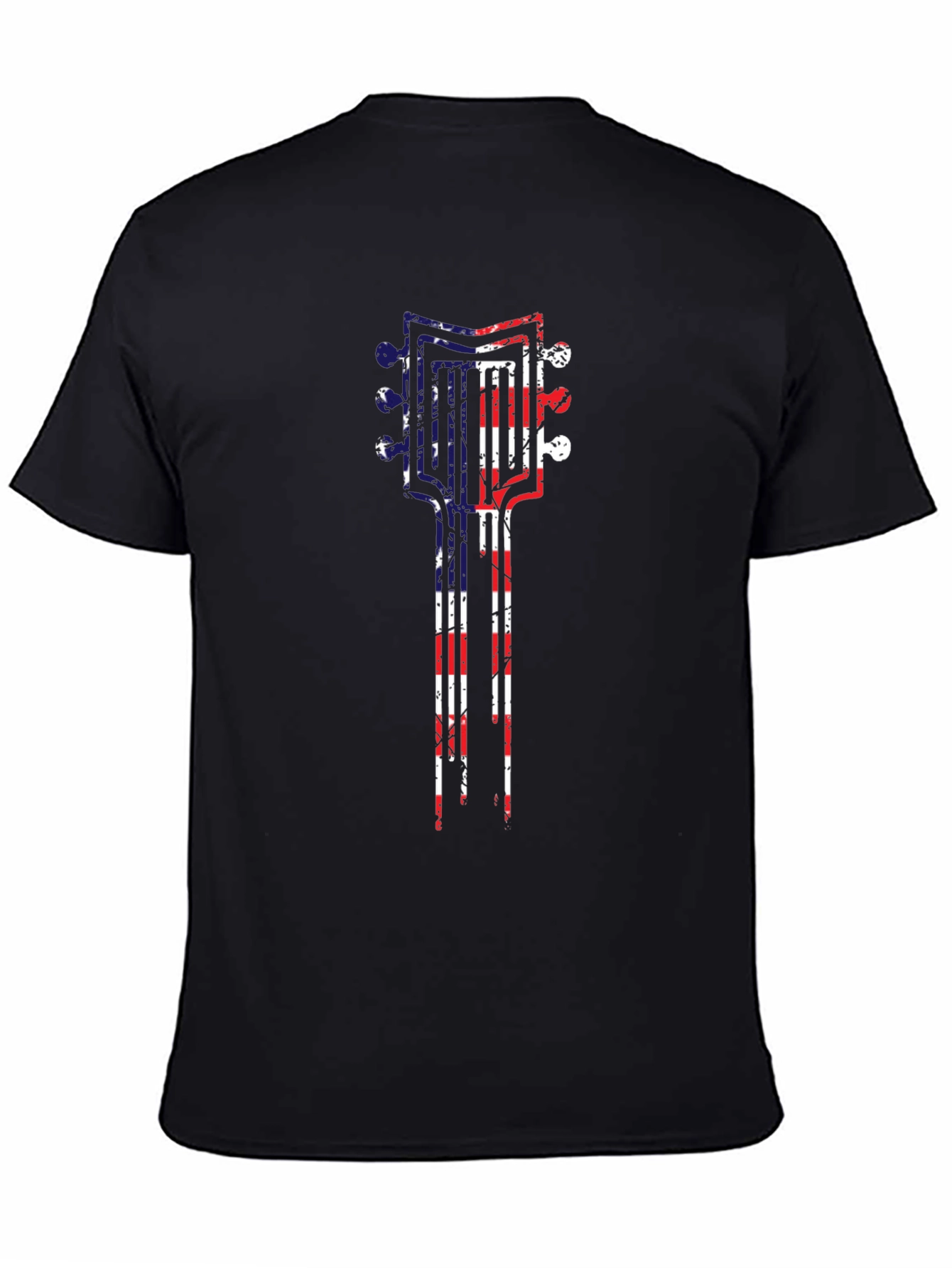 American Flag Guitar T-Shirt