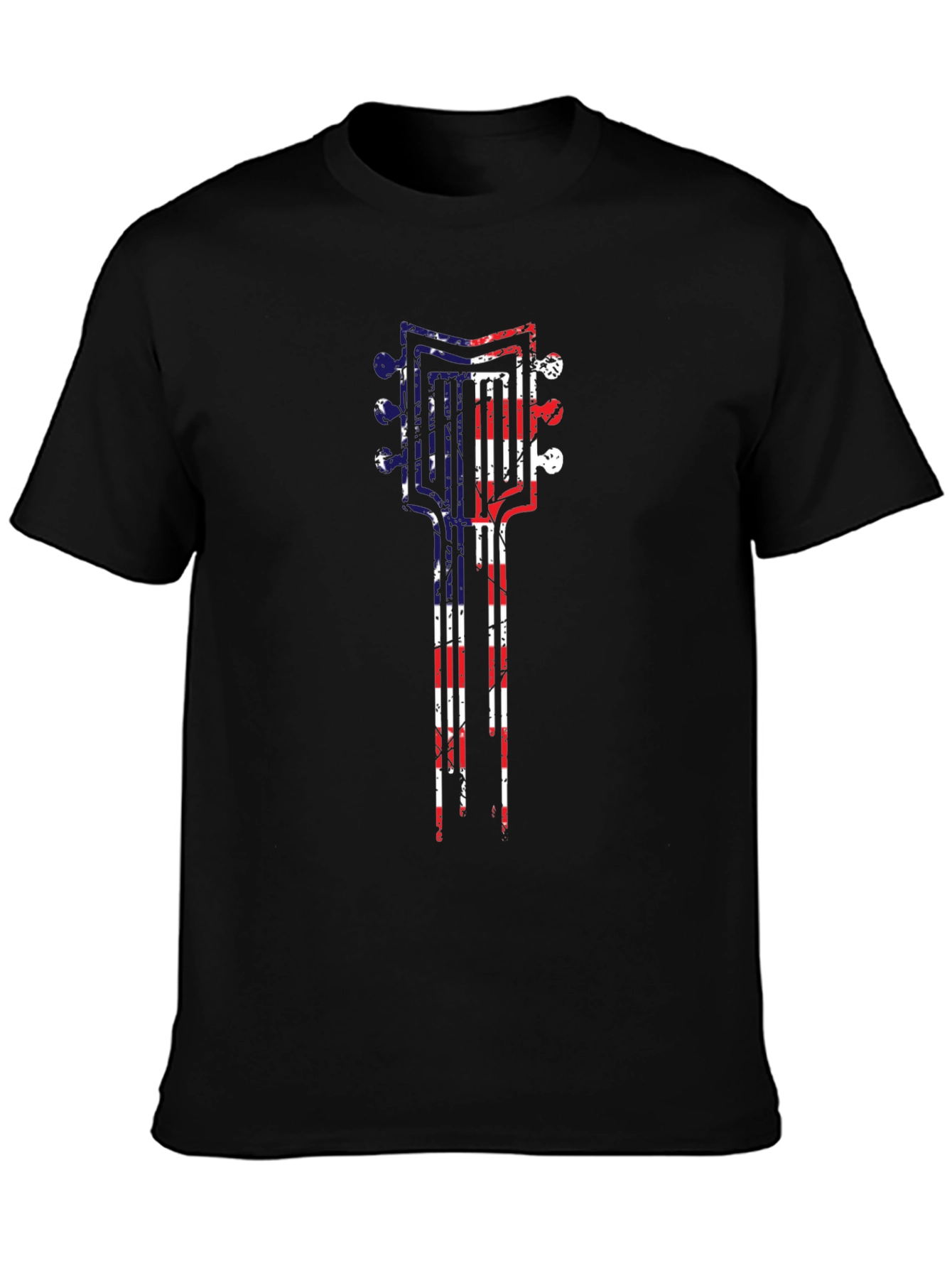 American Flag Guitar T-Shirt