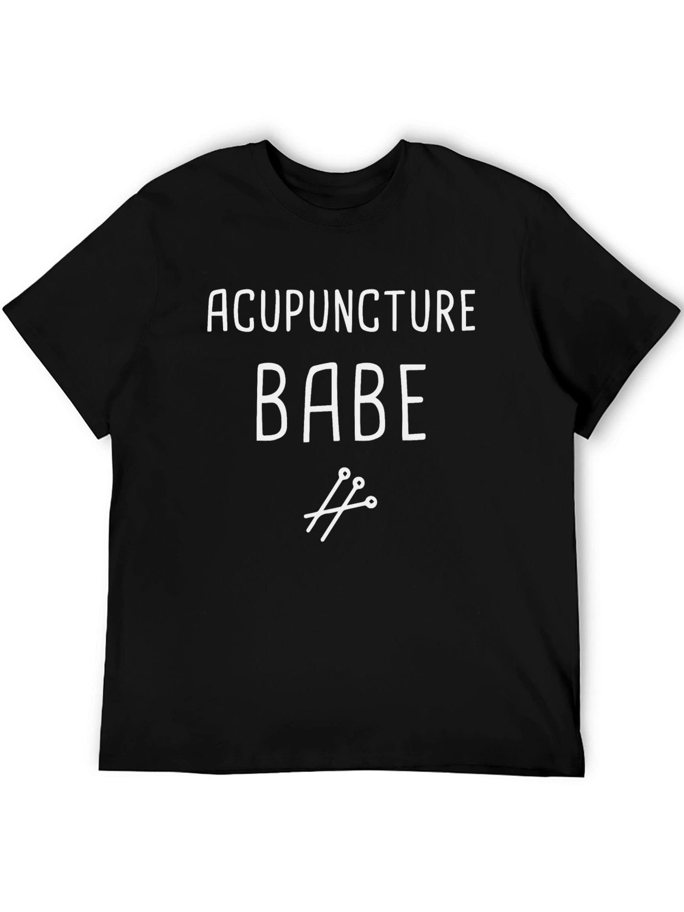 Acupuncture Babe Black T-Shirt