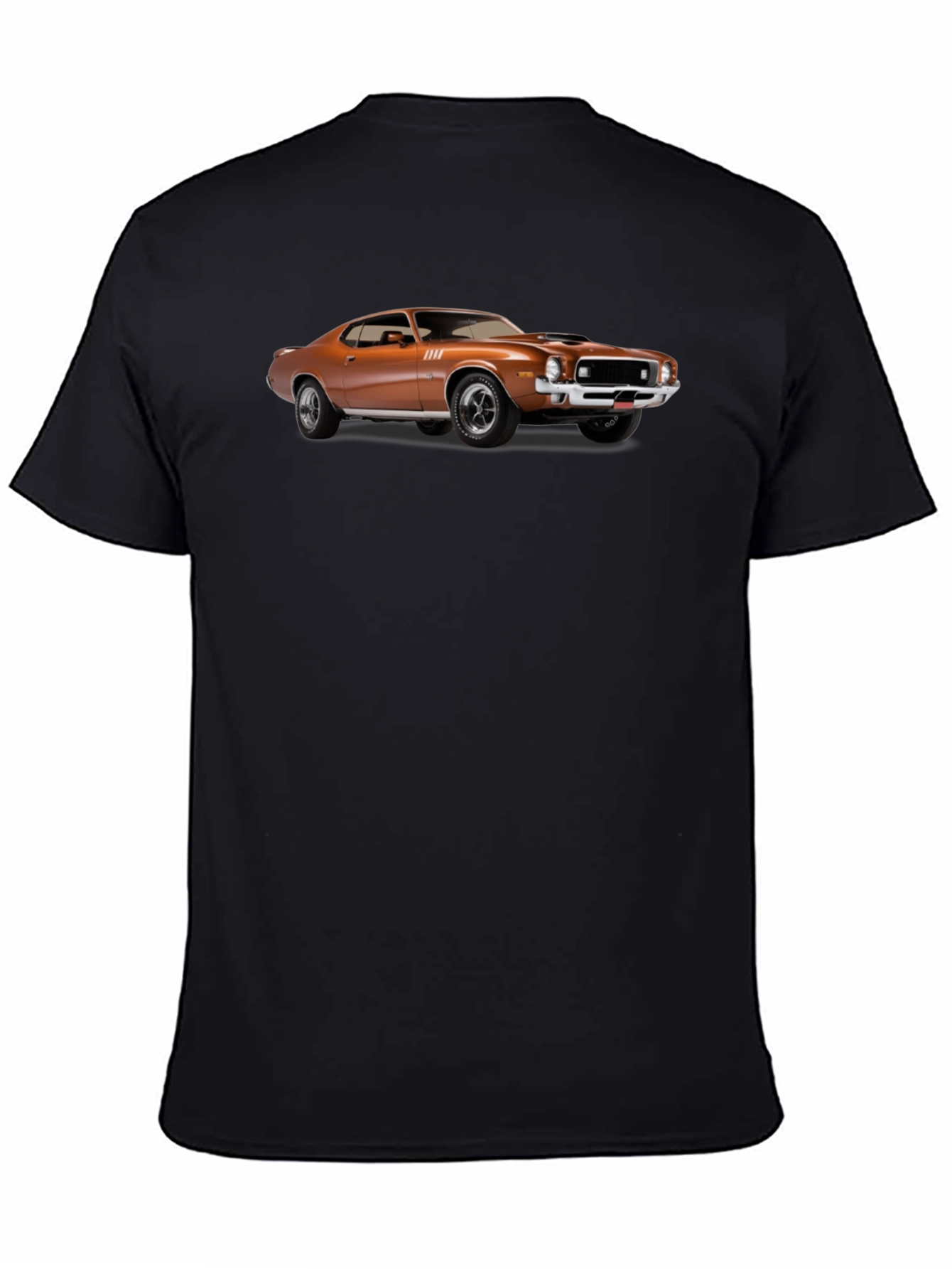 Classic Car Graphic Tee - Black Cotton