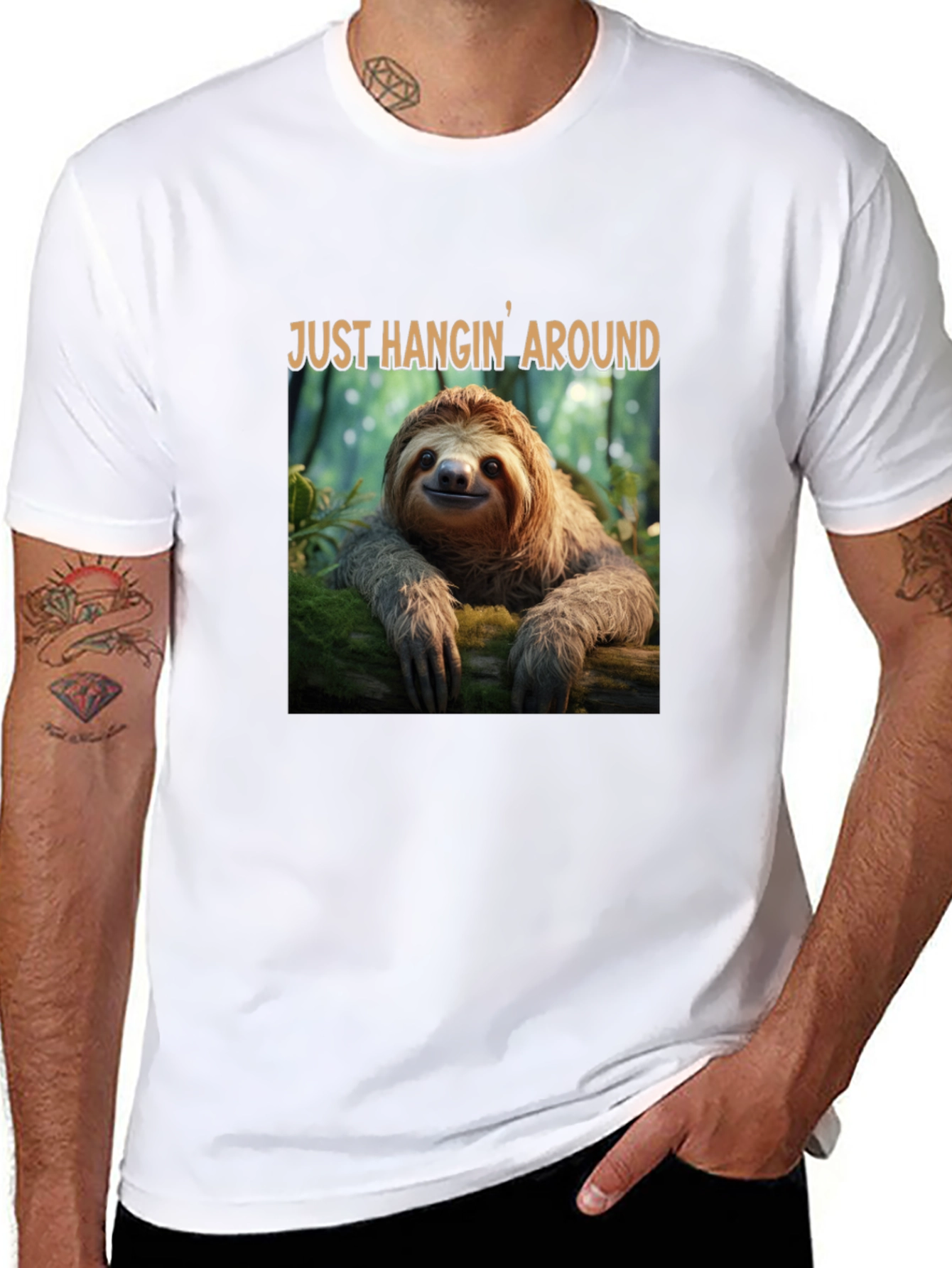 Just Hangin Around Sloth T-Shirt