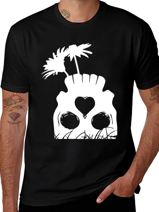 Skull & Flowers Graphic Tee