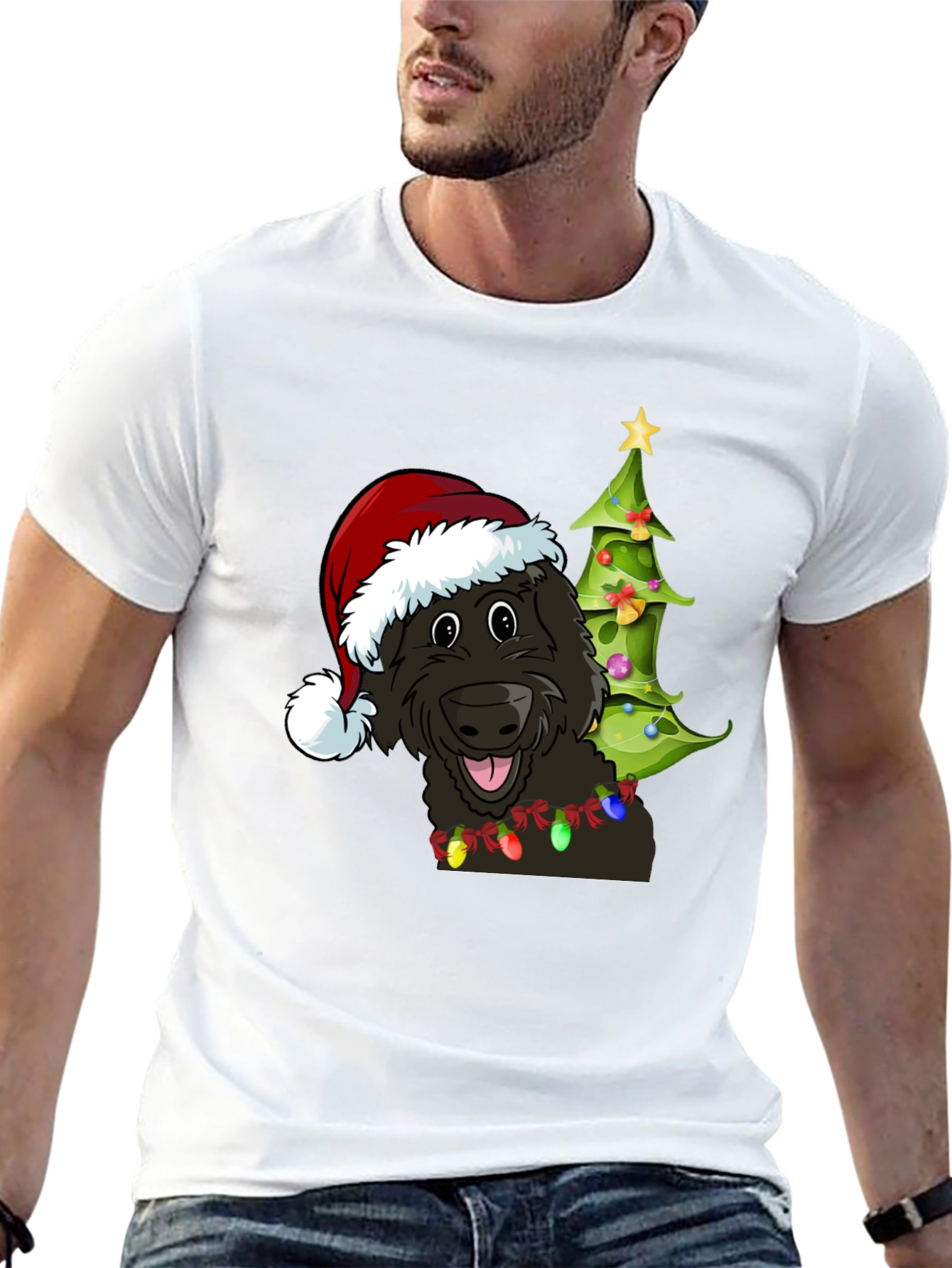 Festive Dog Christmas T-Shirt - Holiday Cheer!