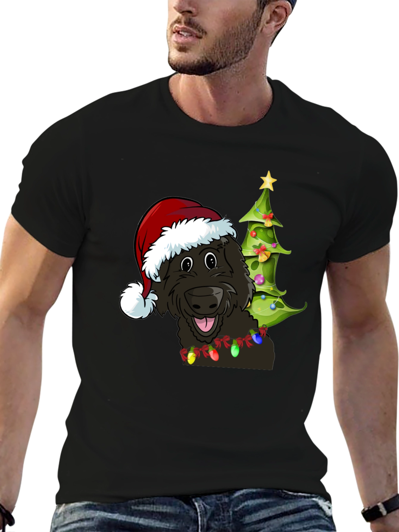 Festive Dog Christmas T-Shirt - Holiday Cheer!