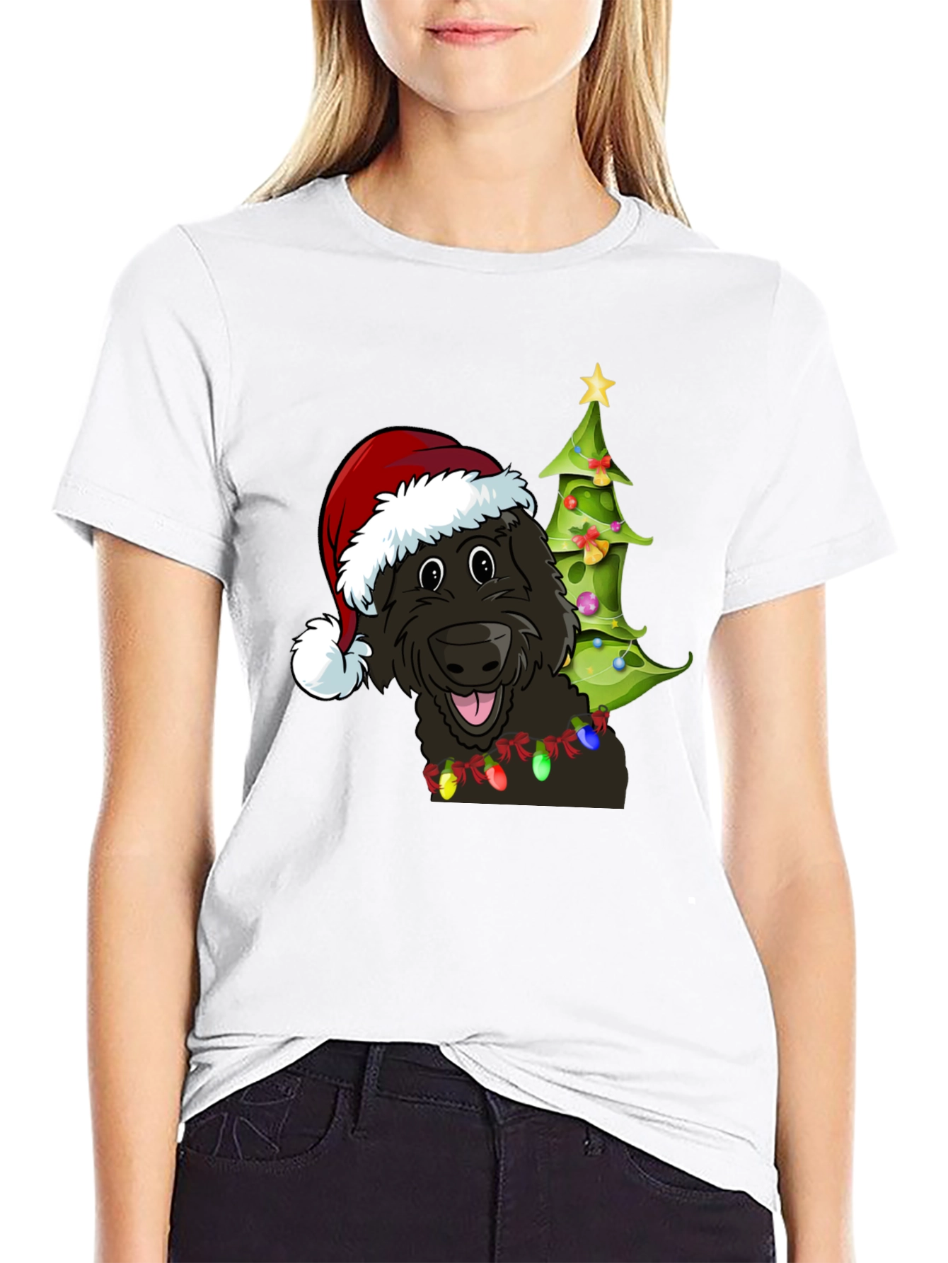Festive Dog Christmas T-Shirt - Holiday Cheer!