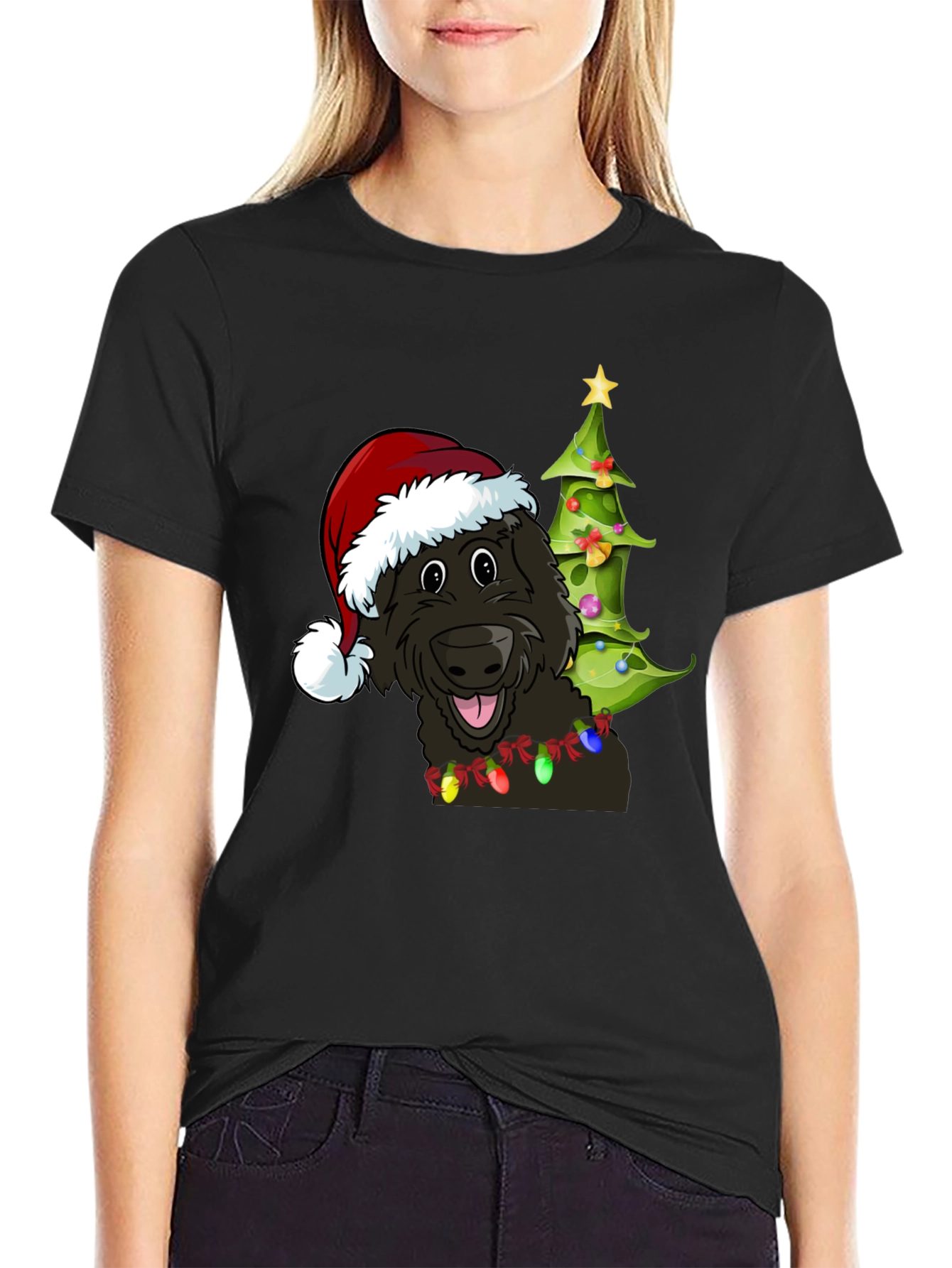 Festive Dog Christmas T-Shirt - Holiday Cheer!