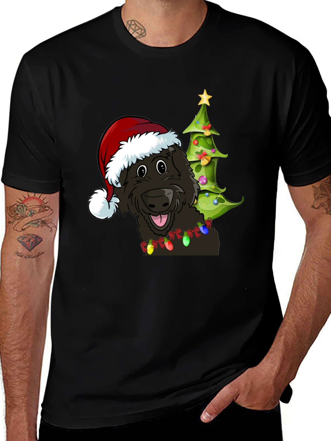 Festive Dog Christmas T-Shirt - Holiday Cheer!