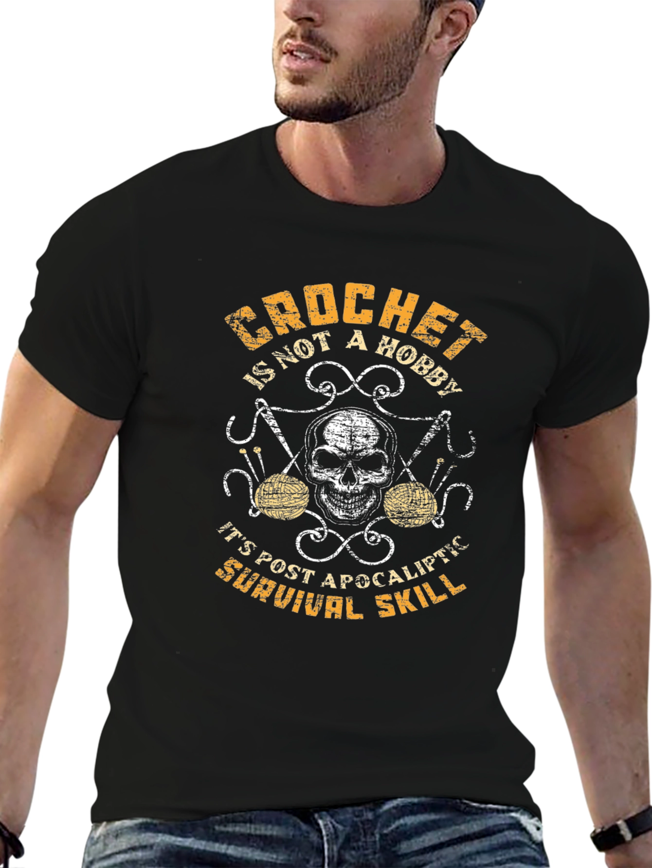 Crochet Survival Skill Graphic Tee