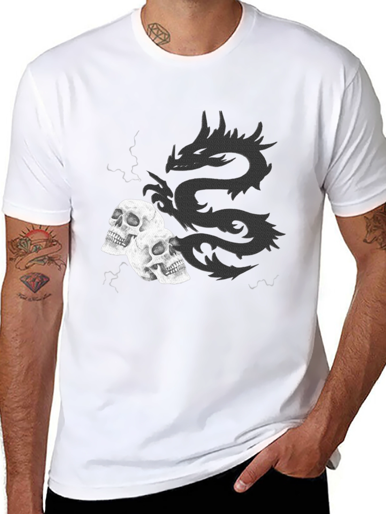 Dragon & Skull Graphic Tee